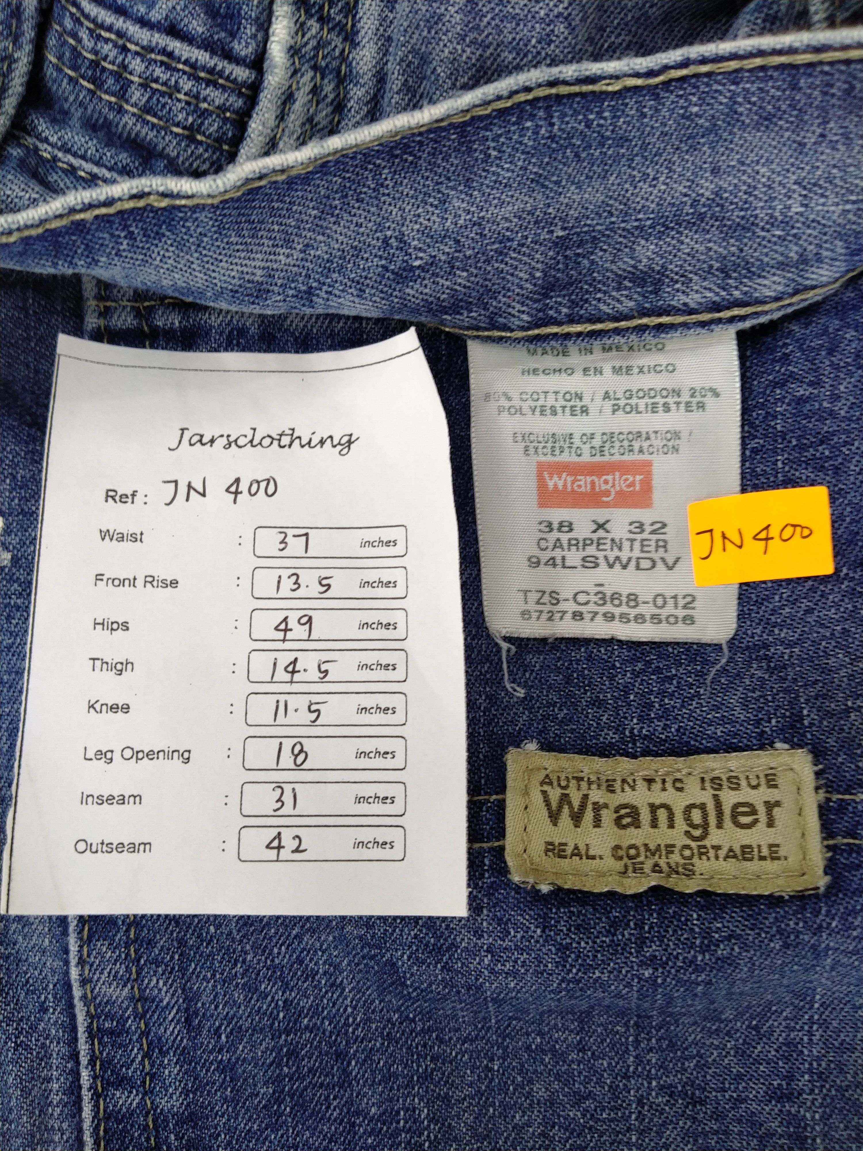 Wrangler Wrangler Carpenter Denim 37x31 -JN400 Size US 37 - 8 Thumbnail