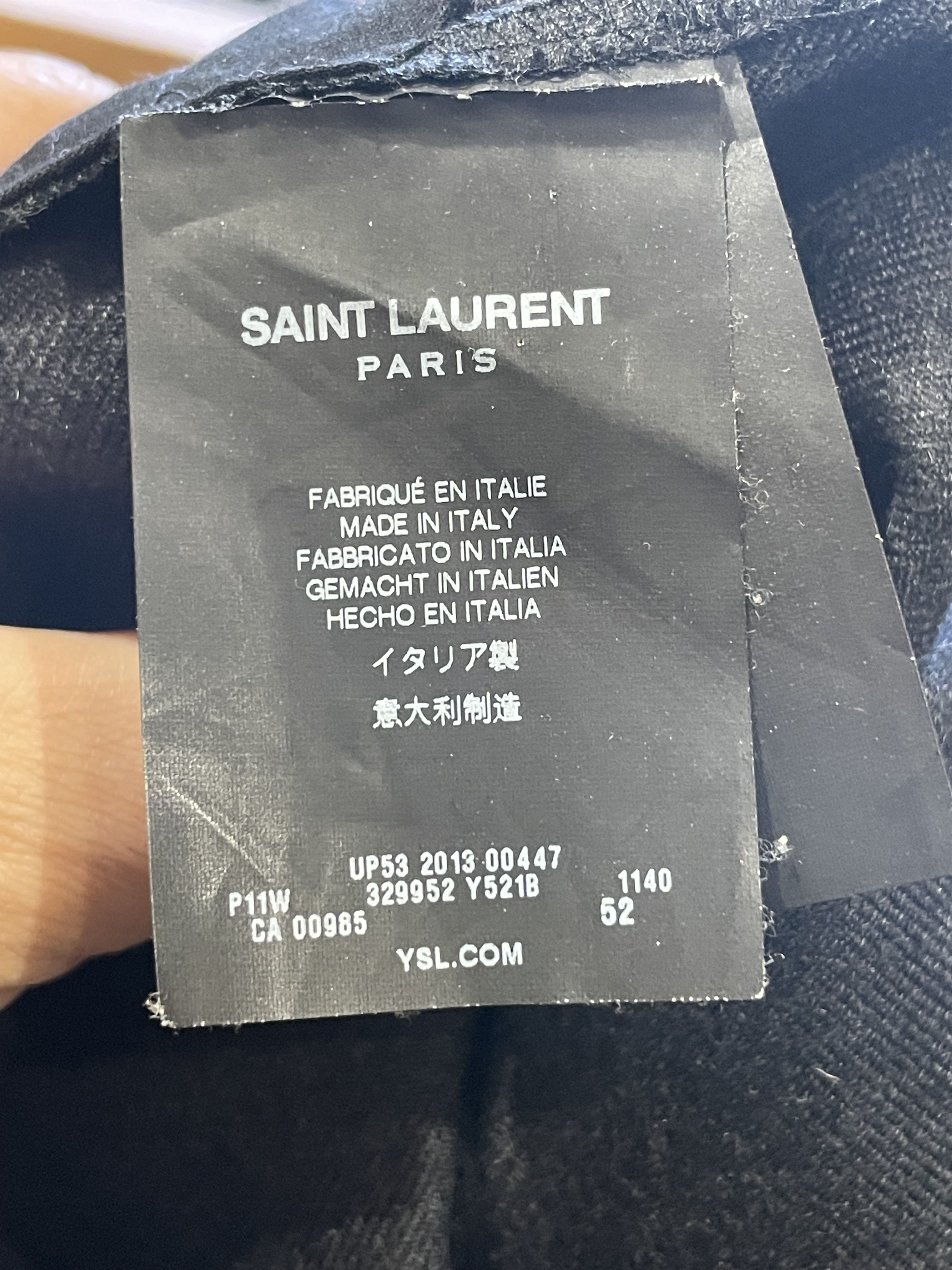 Saint Laurent Paris Saint Laurent Paris by Hedi Slimane Mens grey wool pants Size US 36 / EU 52 - 5 Thumbnail