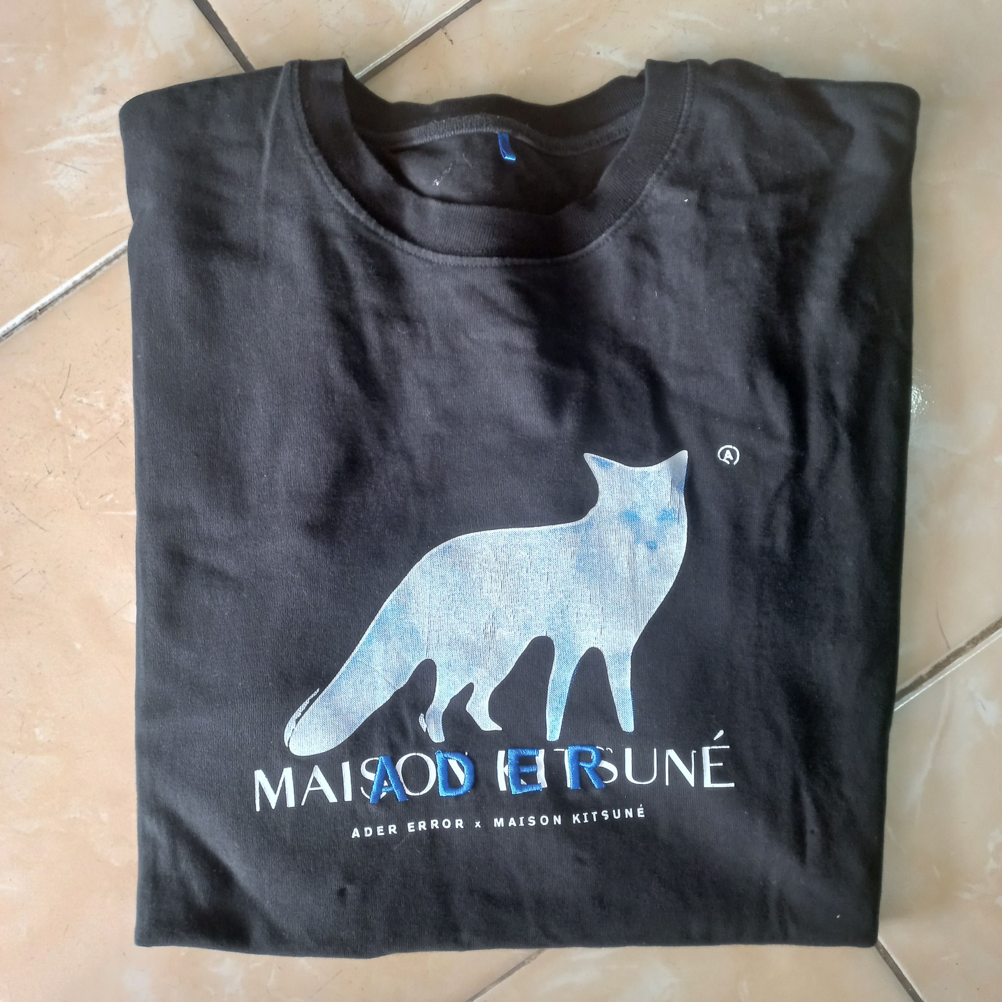 Ader Error X Maison Kitsune T Shirt | Grailed