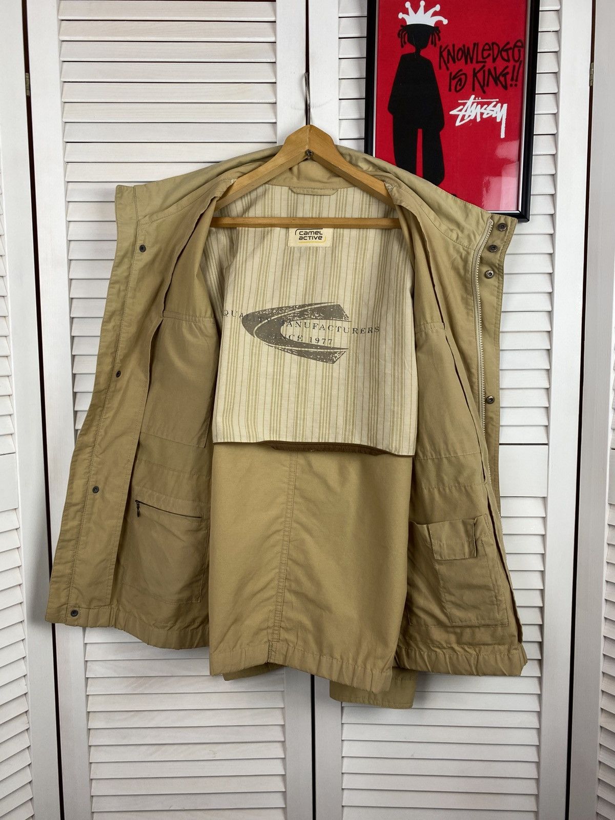 camel active Vintage Bomber Jacket Camel Active Multi-pocket Fishing Y2k Size US L / EU 52-54 / 3 - 8 Thumbnail