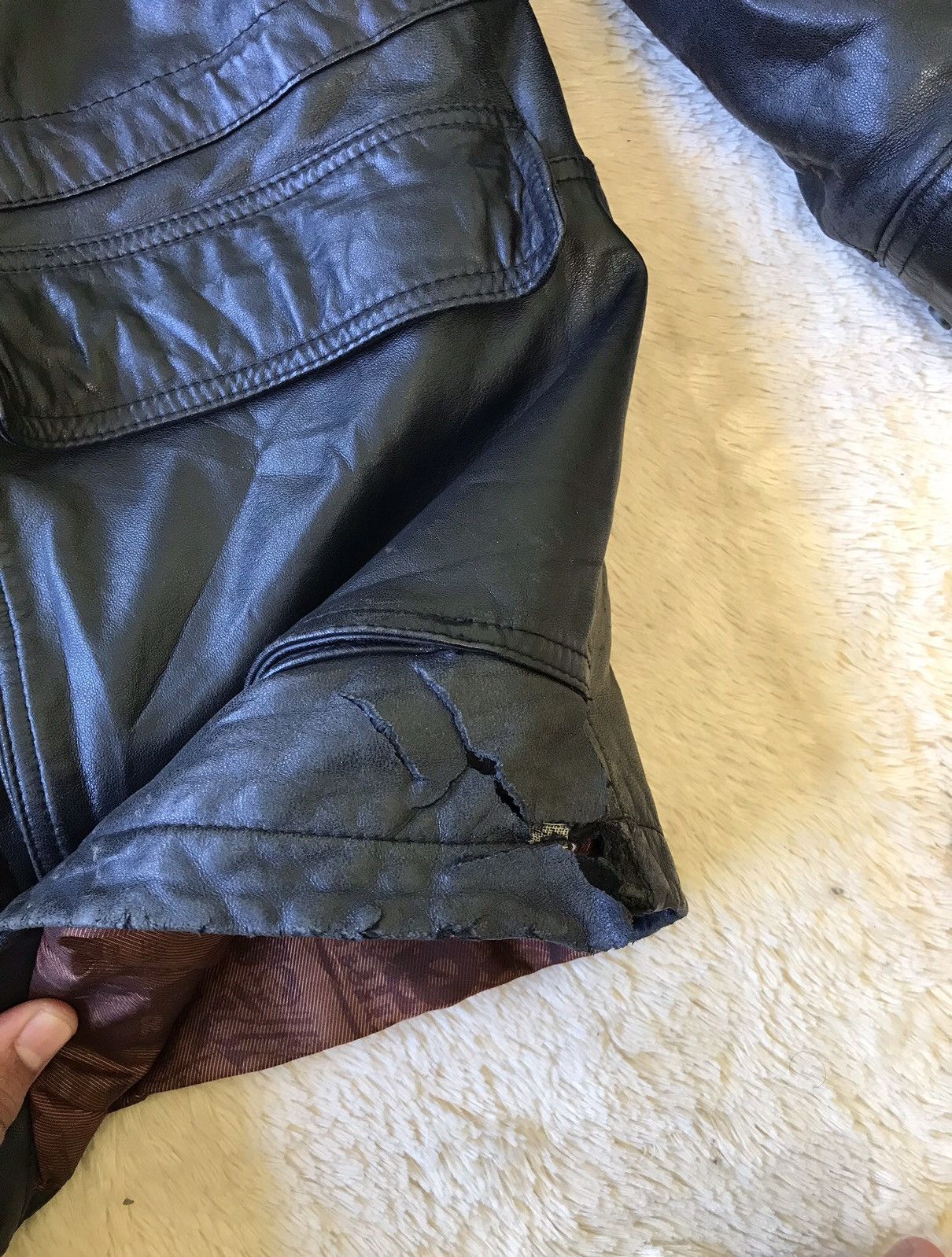 Leather × Vintage Rob & Bob Vintage Leather Jacket Size US XL / EU 56 / 4 - 7 Thumbnail