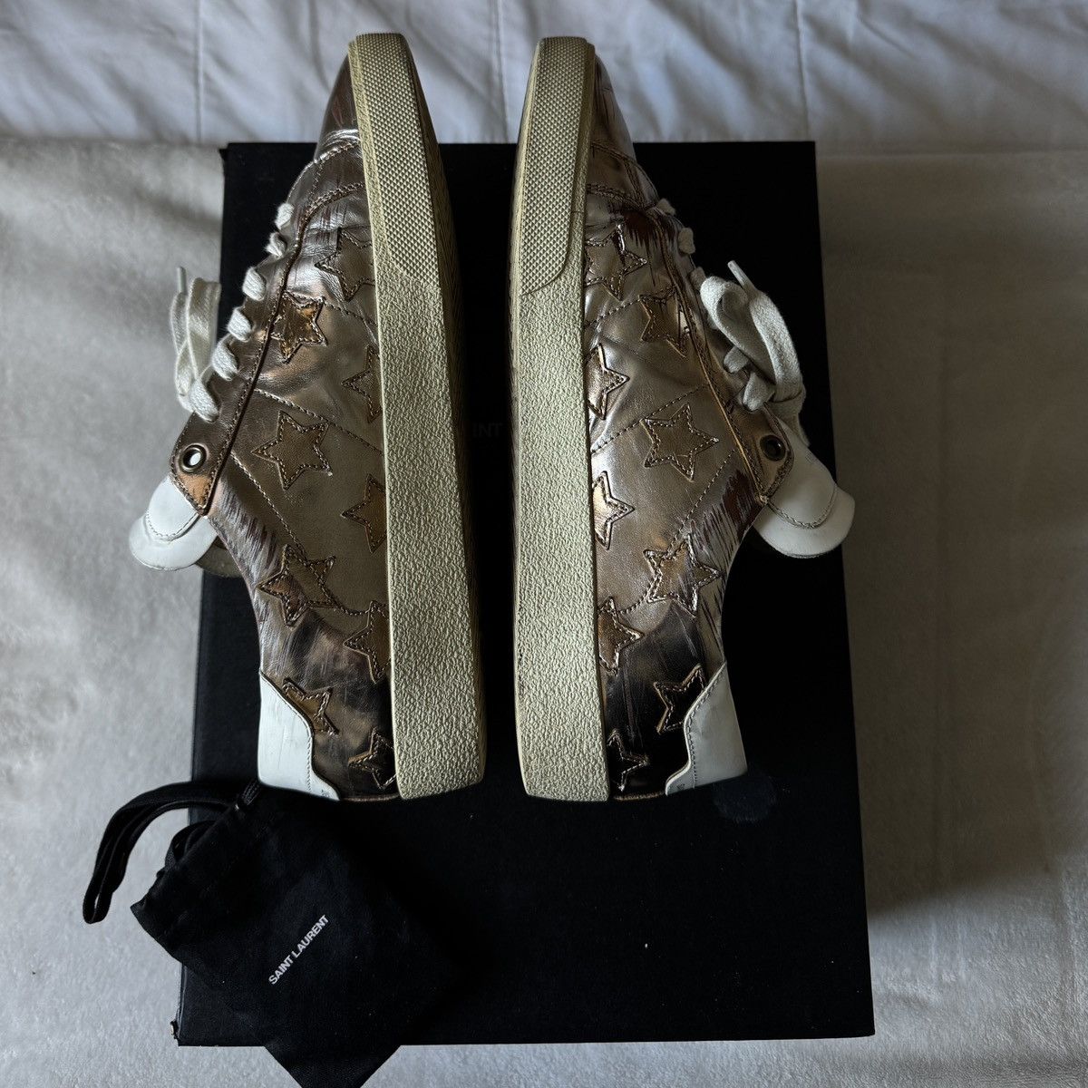 Saint Laurent Paris Saint Laurent Men’s Court Classic Sneaker Size US 9 / EU 42 - 10 Thumbnail