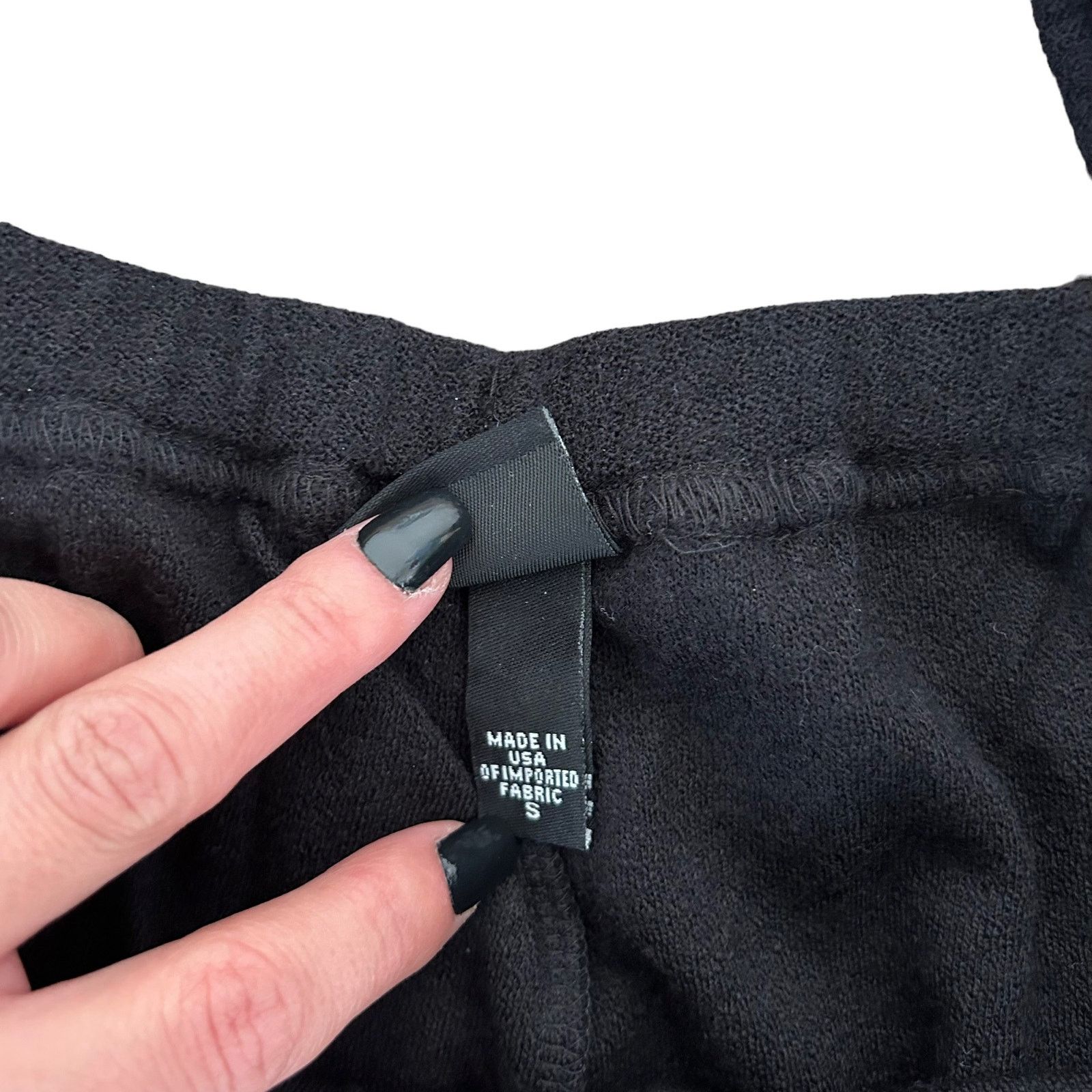 Eileen Fisher Eileen Fisher Black Wide Leg Pants Sz S Size 27" / US 4 / IT 40 - 3 Thumbnail
