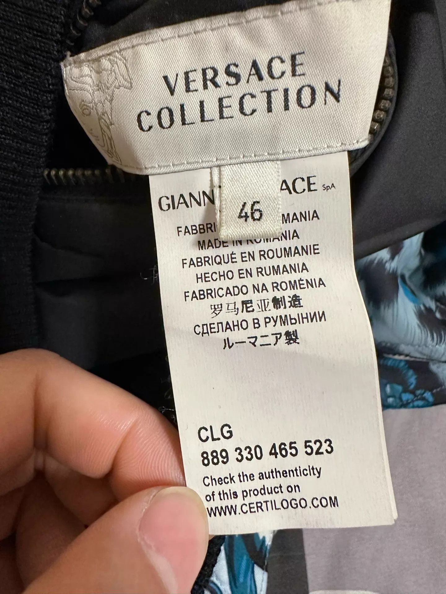 Versace Versace Baroque Blue Gold Double-Faced Padded Jacket S Size US S / EU 44-46 / 1 - 7 Thumbnail