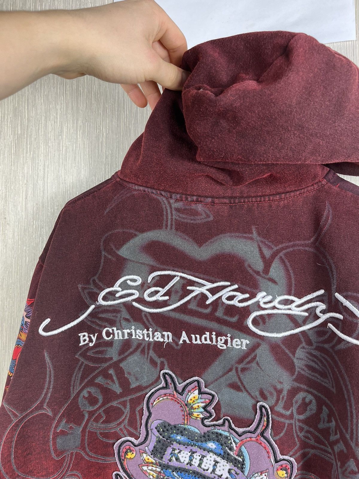 Christian Audigier × Ed Hardy × Vintage Vintage Ed Hardy Christian Audigier y2k zip hoodie ombre Size US L / EU 52-54 / 3 - 23 Thumbnail