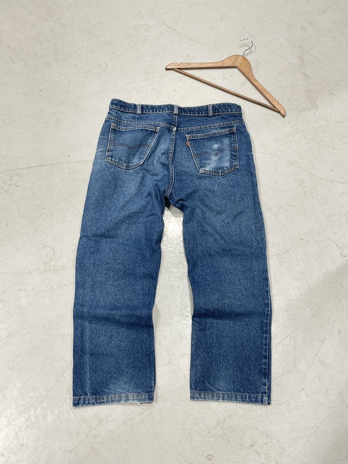 Levi's × Levi's Vintage Clothing 80s Orange Tab Levis Blue Denim Size US 38 / EU 54 - 2 Thumbnail