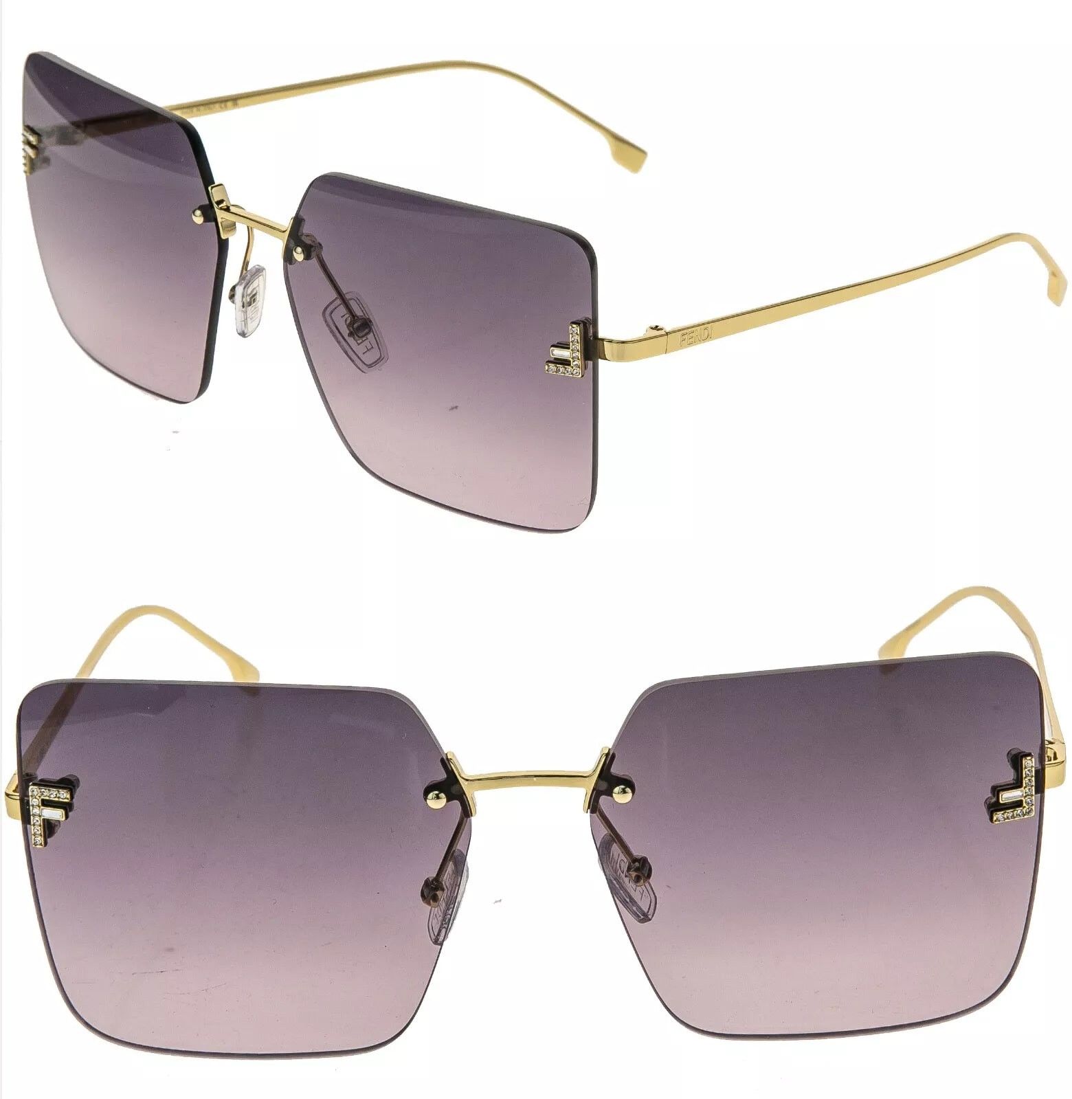 Fendi FENDI FIRST 4082 Gold Purple Fashion Sunglass FE4082US Size ONE SIZE - 1 Thumbnail