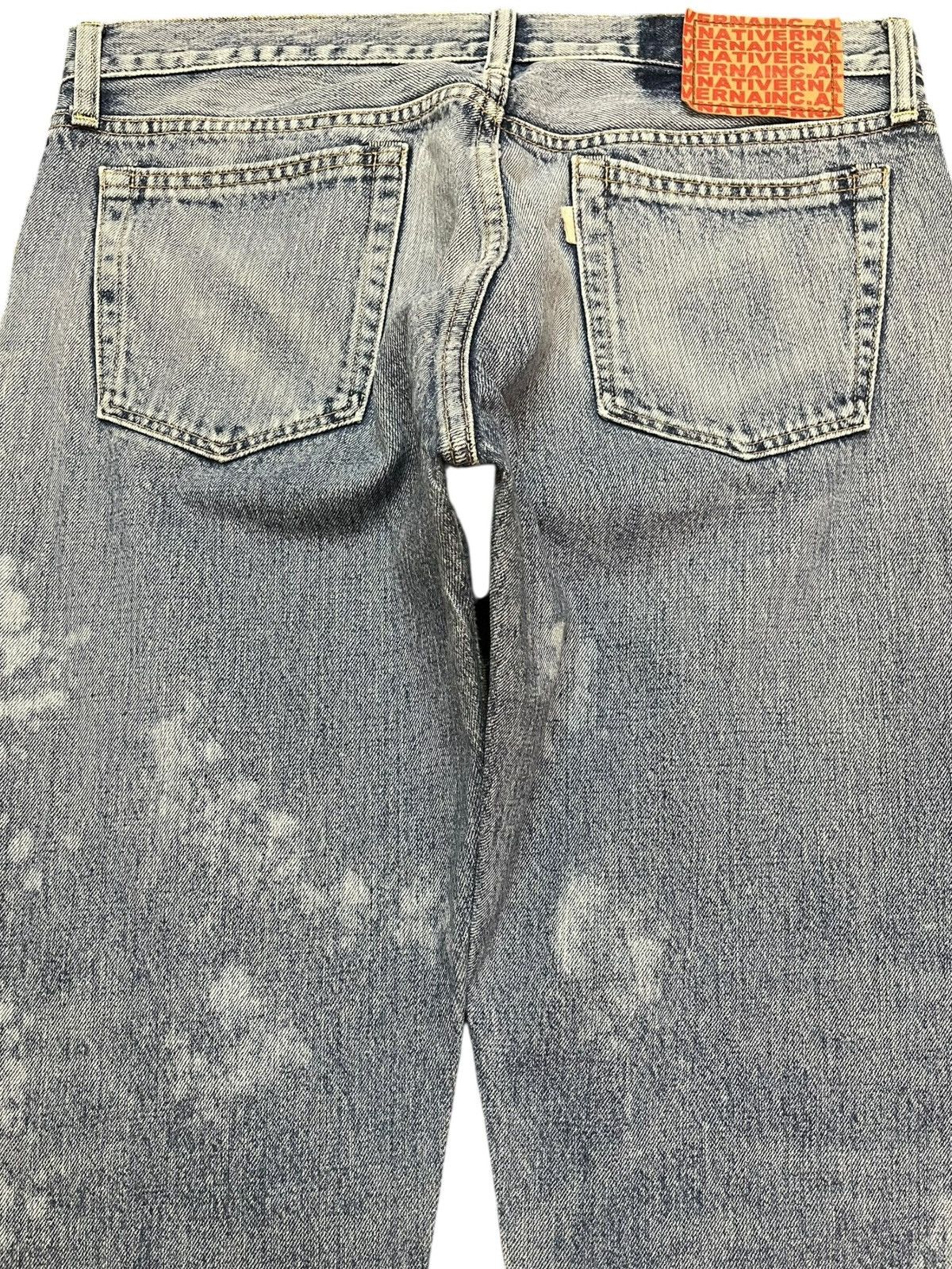 Hysteric Glamour Vintage RNATIVE Acid Wash Grunge Distressed Denim Size US 33 - 6 Thumbnail