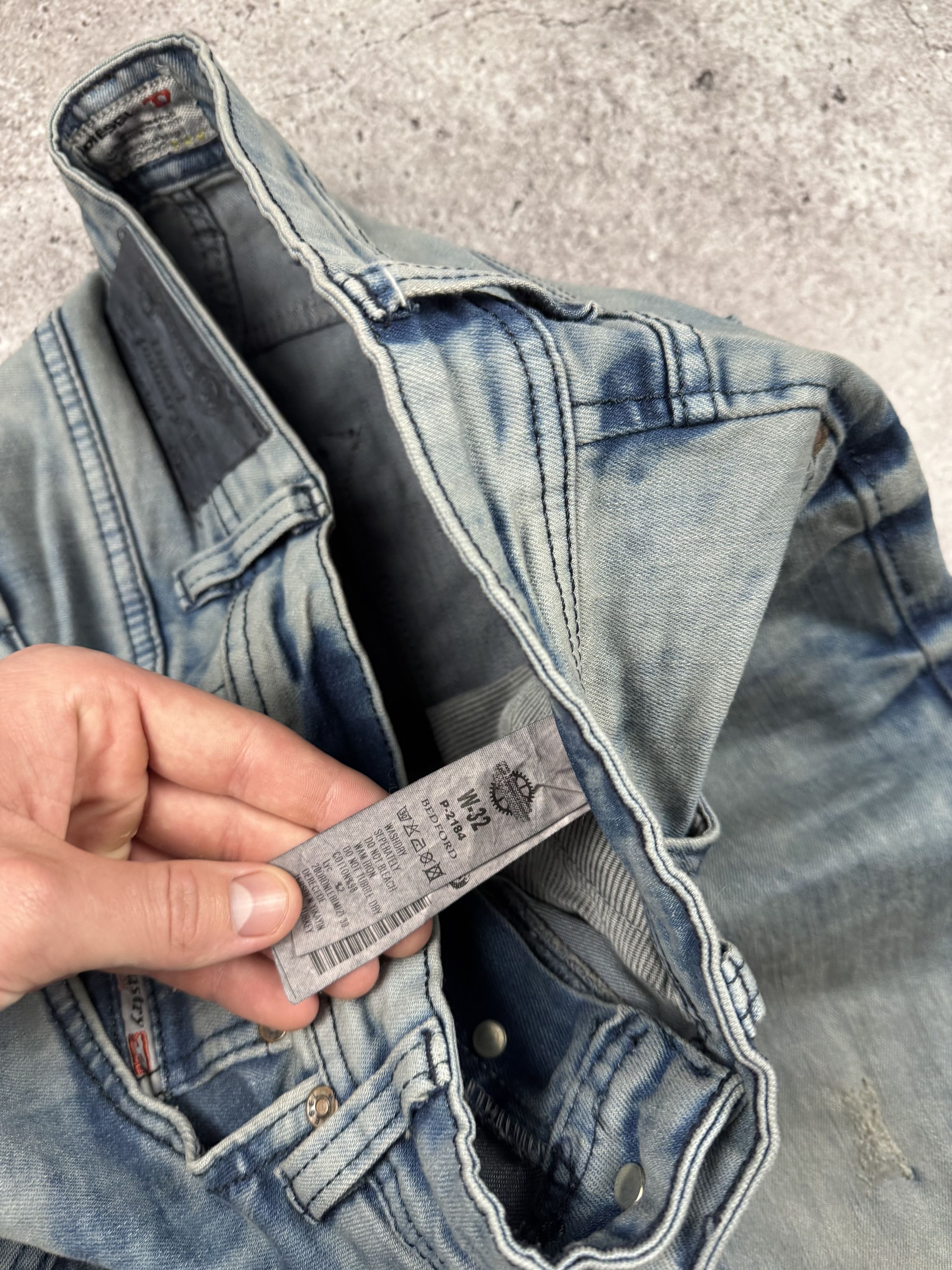 Diesel 🔥RARE🔥Vintage Diesel Distressed Jeans Size US 32 / EU 48 - 11 Thumbnail
