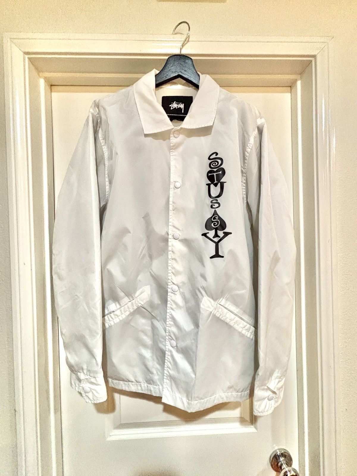 Stussy White Stussy windbreaker Size US M / EU 48-50 / 2 - 1 Thumbnail