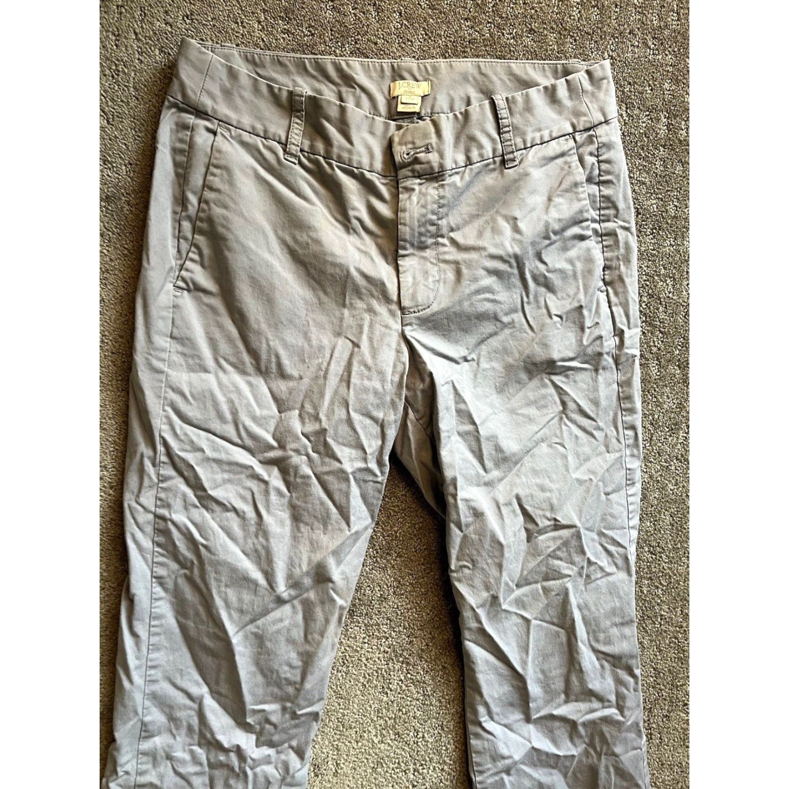 J.Crew J. Crew Factory Women Pants Sz 6P Gray Stretch Straight Leg Size 28" / US 6 / IT 42 - 2 Thumbnail