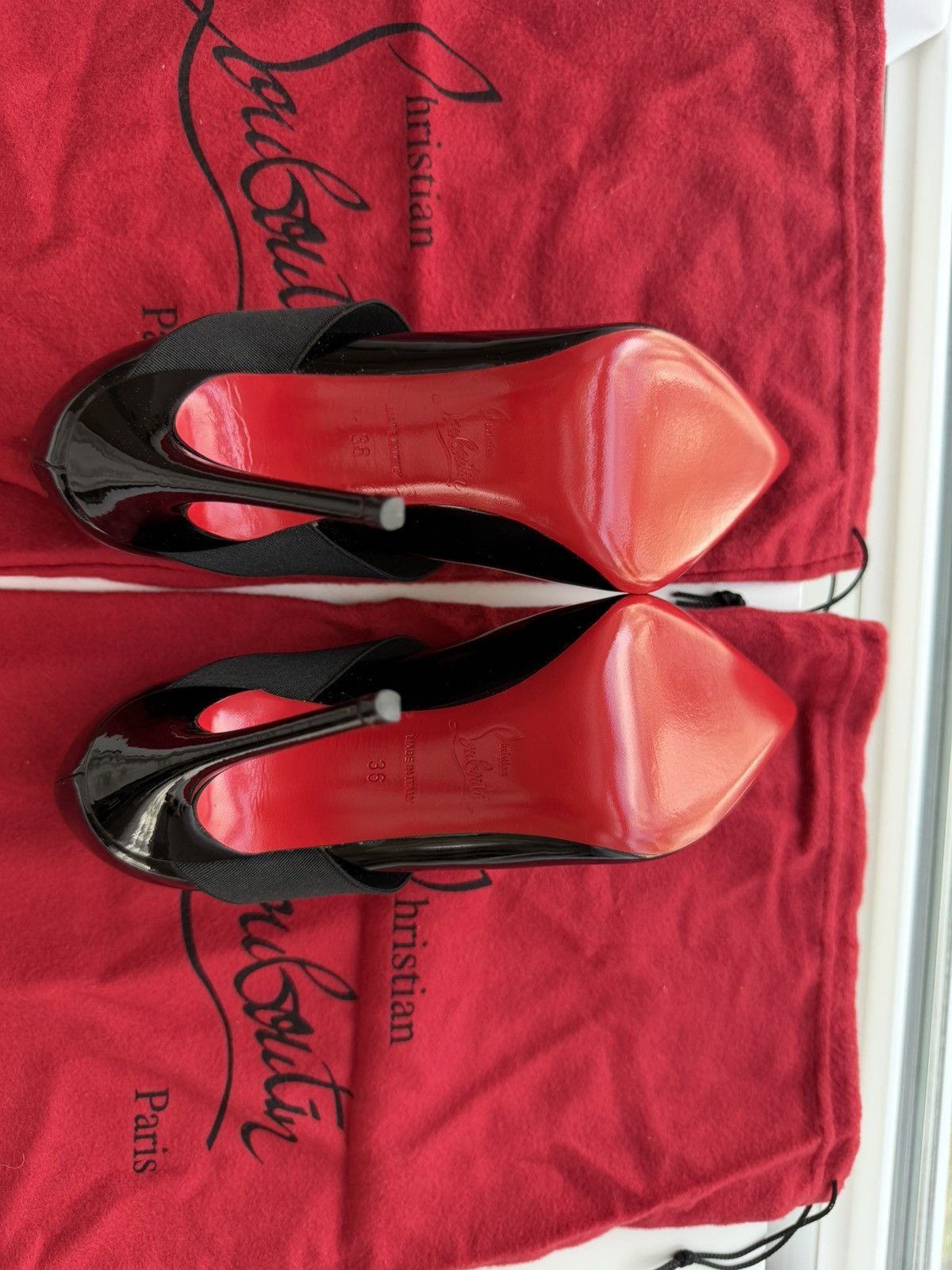 Christian Louboutin Christian Louboutin Sharpstagram Cross-Strap Black Size US 6 / IT 36 - 7 Thumbnail