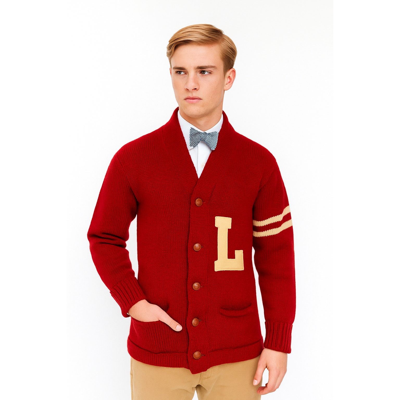 Wilson Early 1900s Thomas E. Wilson "L" Varsity Letterman Sweater Size US S / EU 44-46 / 1 - 1 Thumbnail