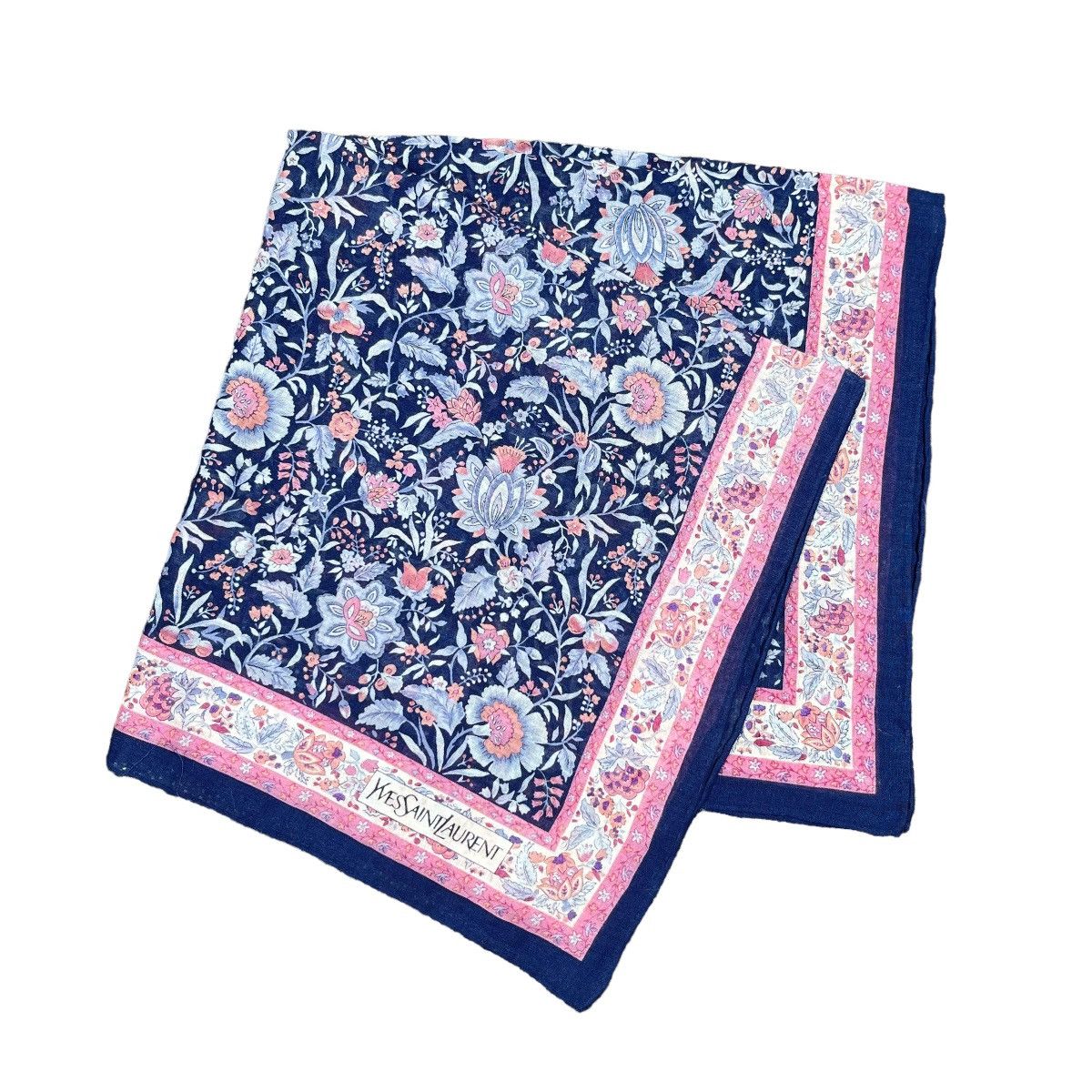 Yves Saint Laurent Yves Saint Laurent Floral Abstract Scarf Size ONE SIZE - 1 Thumbnail