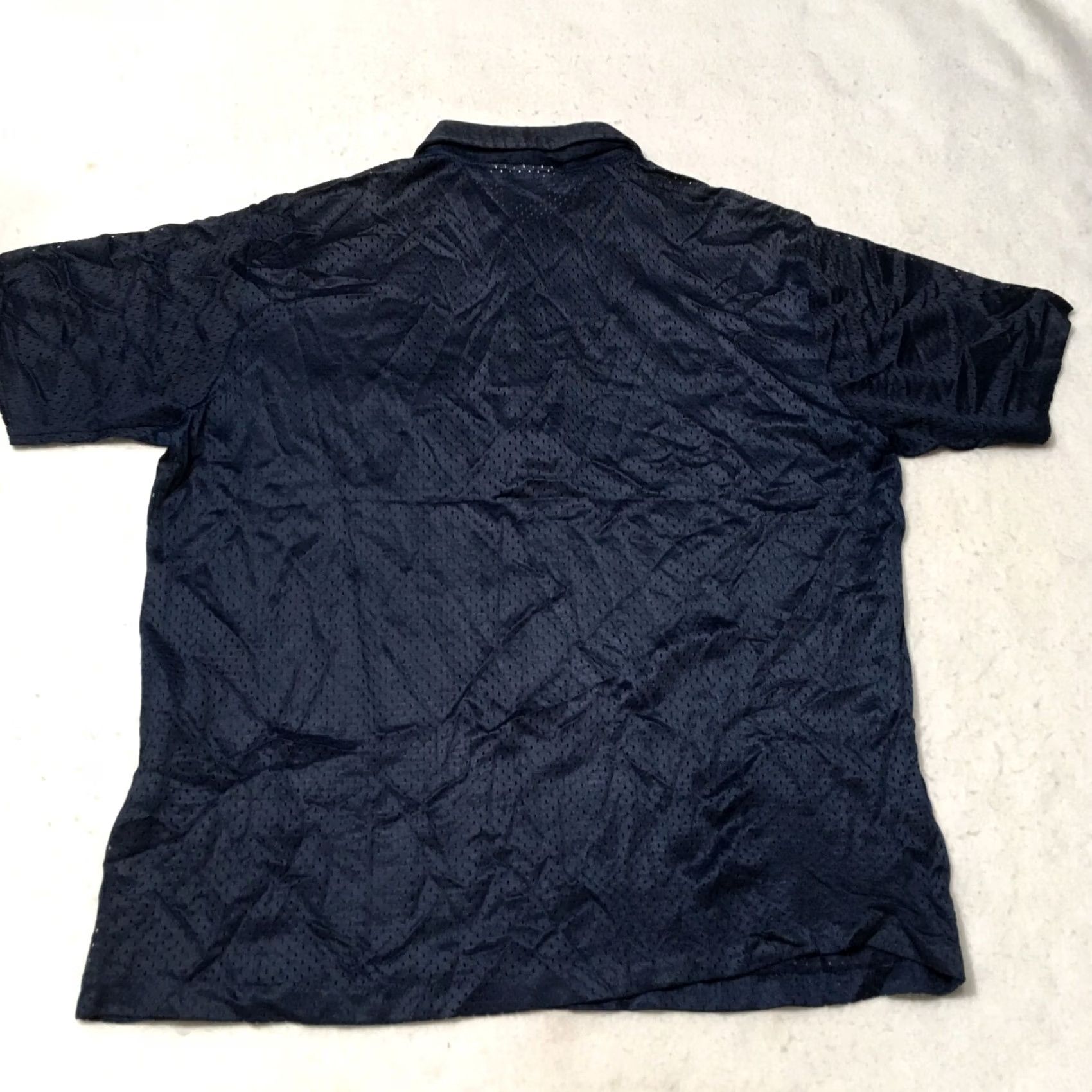 Vintage whang Polo Shirt Mens navy blue L Short Sleeve perforated Casual Golf Size US L / EU 52-54 / 3 - 6 Thumbnail
