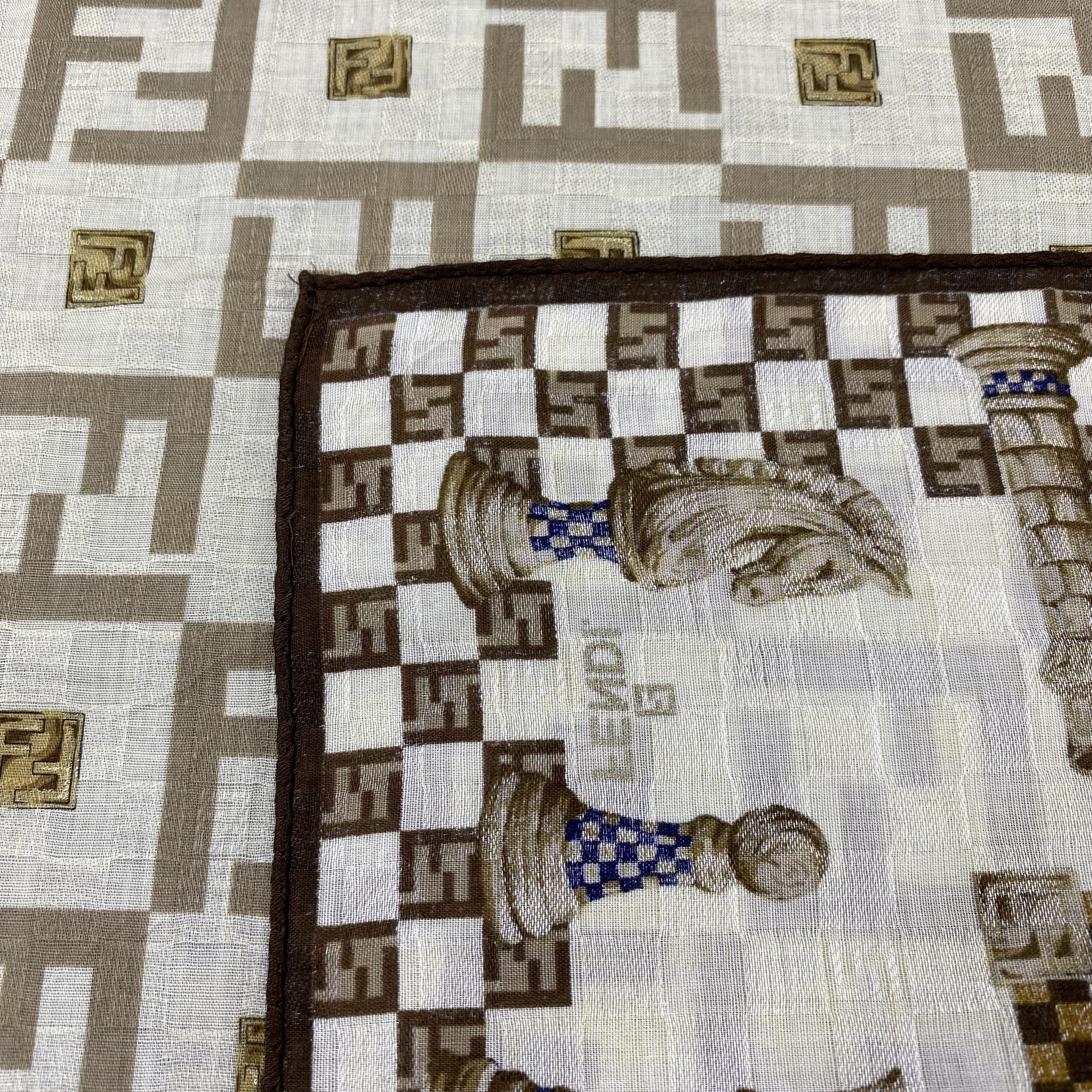 Fendi Fendi Handkerchief / Bandana / Neckerchief-B2109 Size ONE SIZE - 6 Thumbnail