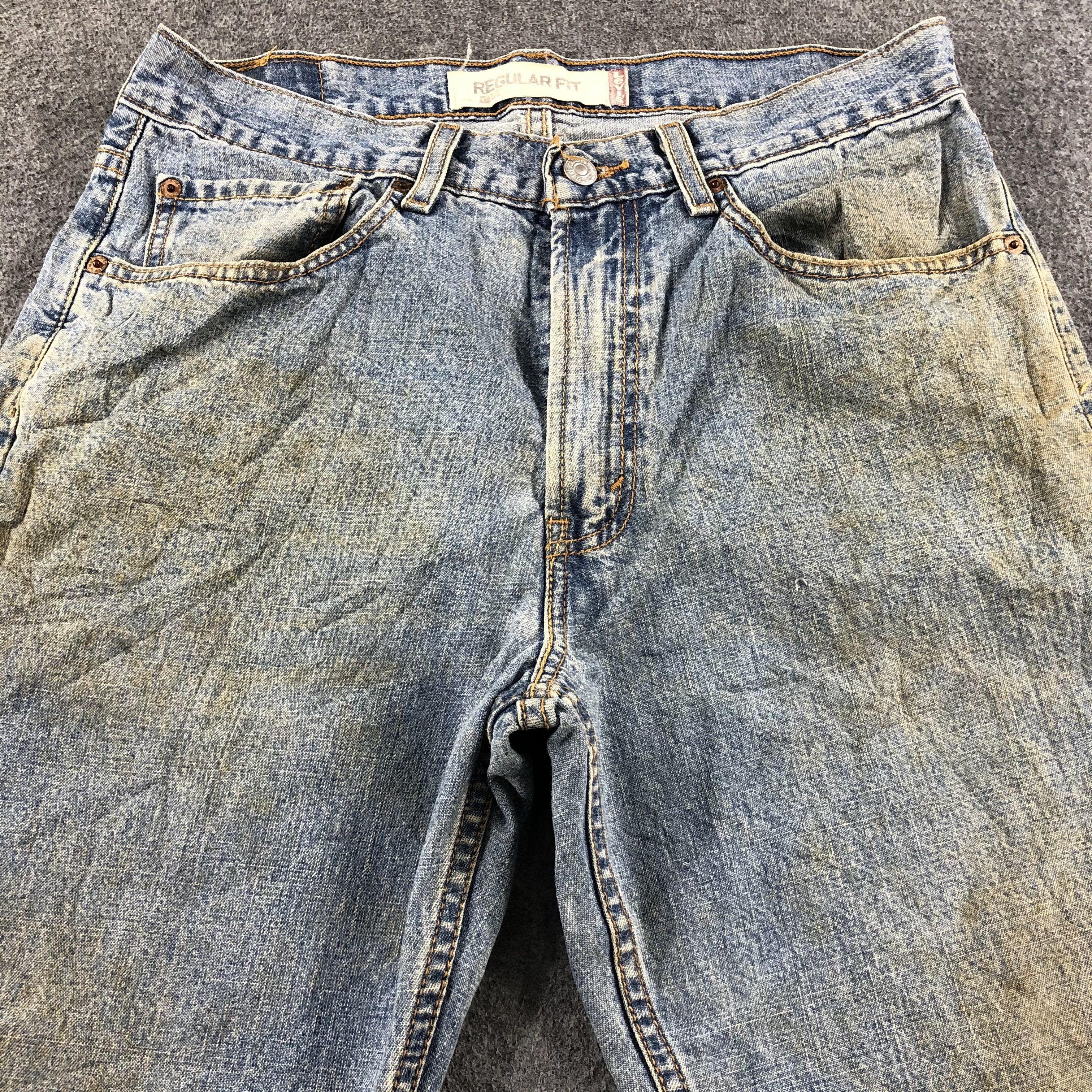 Levi's Vintage Blue Wash Levis 505 Jeans-J2641 Size US 31 - 3 Thumbnail