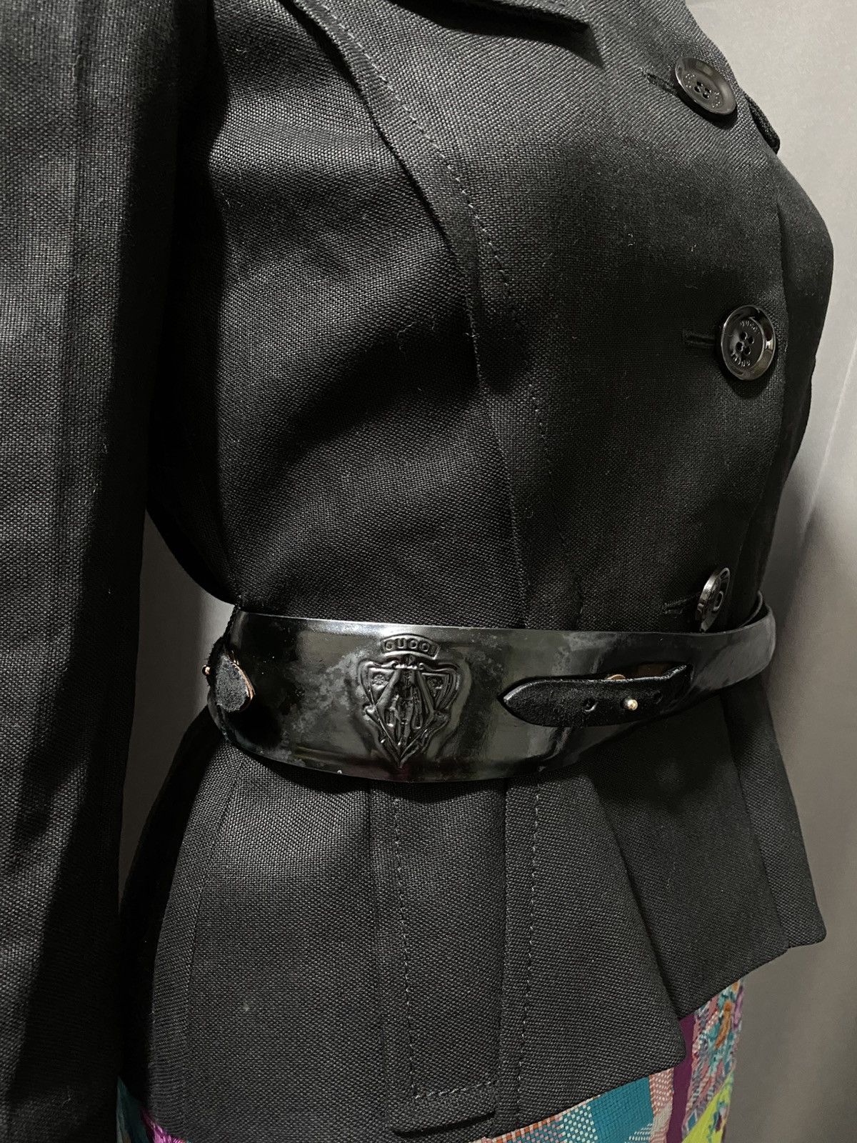 Gucci Fall 2007 Gucci- Belted Military Type Jacket Size XS / US 0-2 / IT 36-38 - 11 Thumbnail