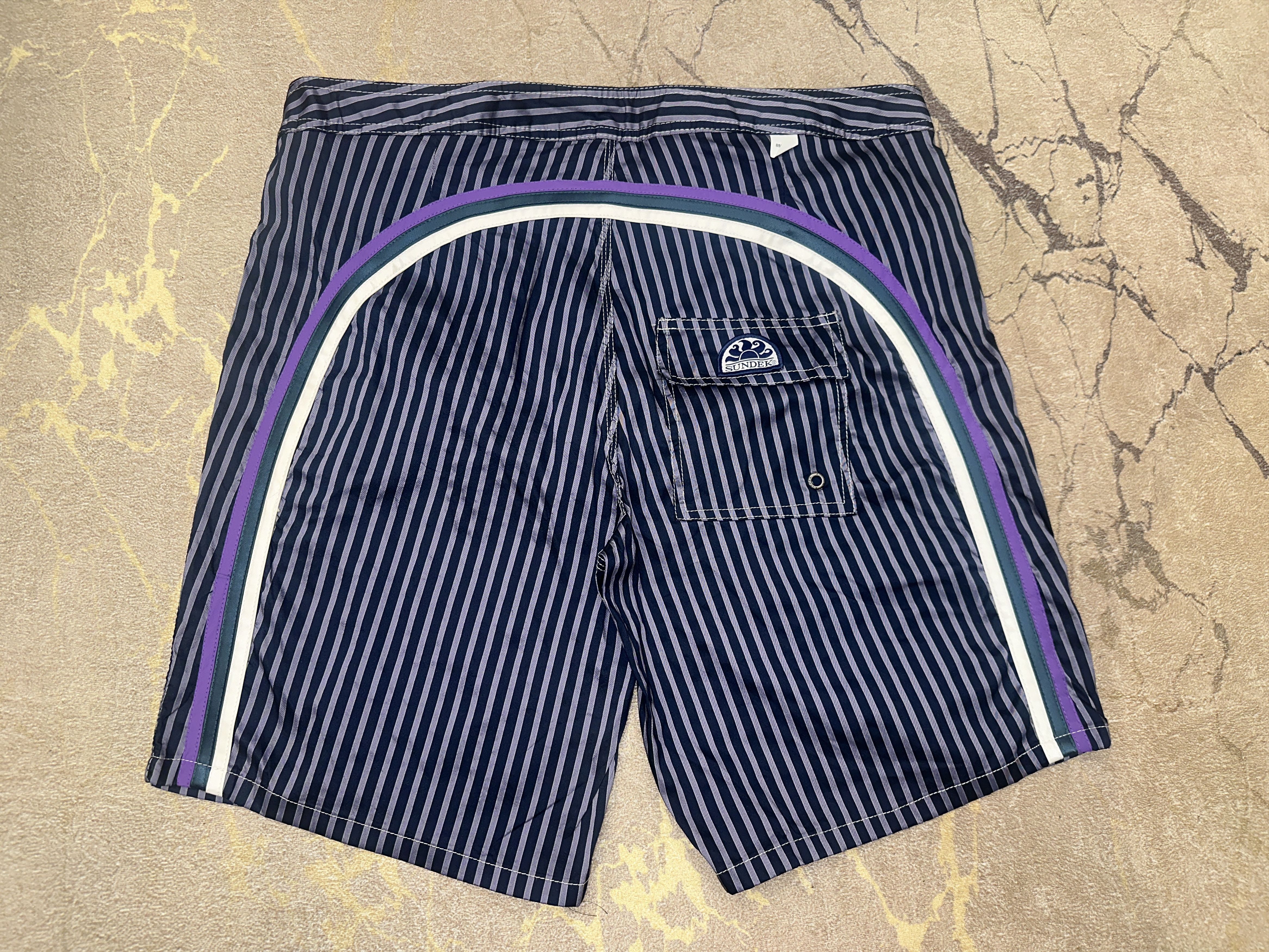 Sundek Sundek 36 Zebra Beach Shorts Trunks Bathing Suit Size 36 L Size US 36 / EU 52 - 1 Thumbnail