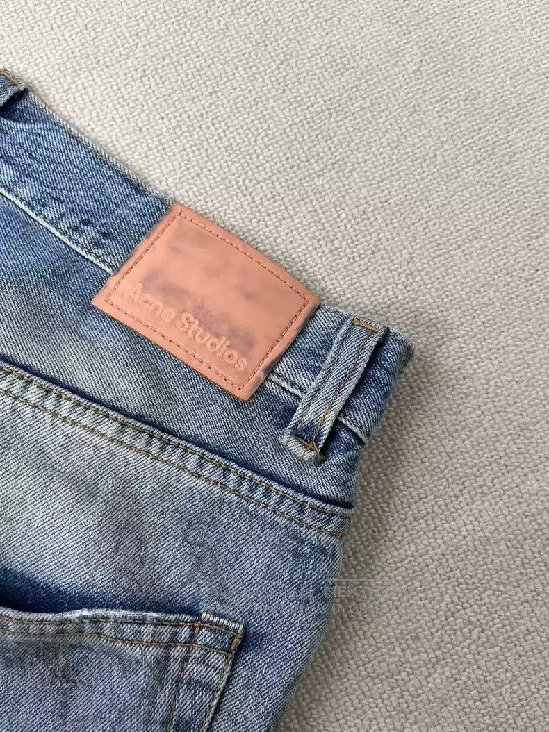 Acne Studios Acne Studios Painted Wide Leg Mid-Rise Loose Denim Pants Size US 38 / EU 54 - 3 Thumbnail