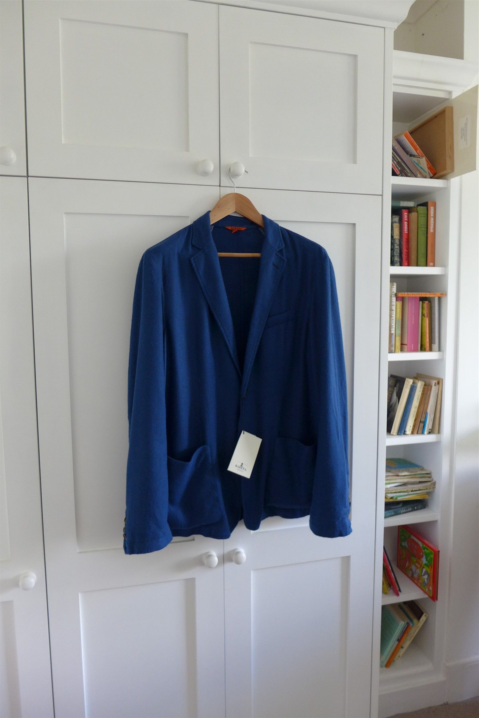 Barena Barena Taca Puno Blazer - Blue Herringbone Alpaca Size US L / EU 52-54 / 3 - 1 Thumbnail