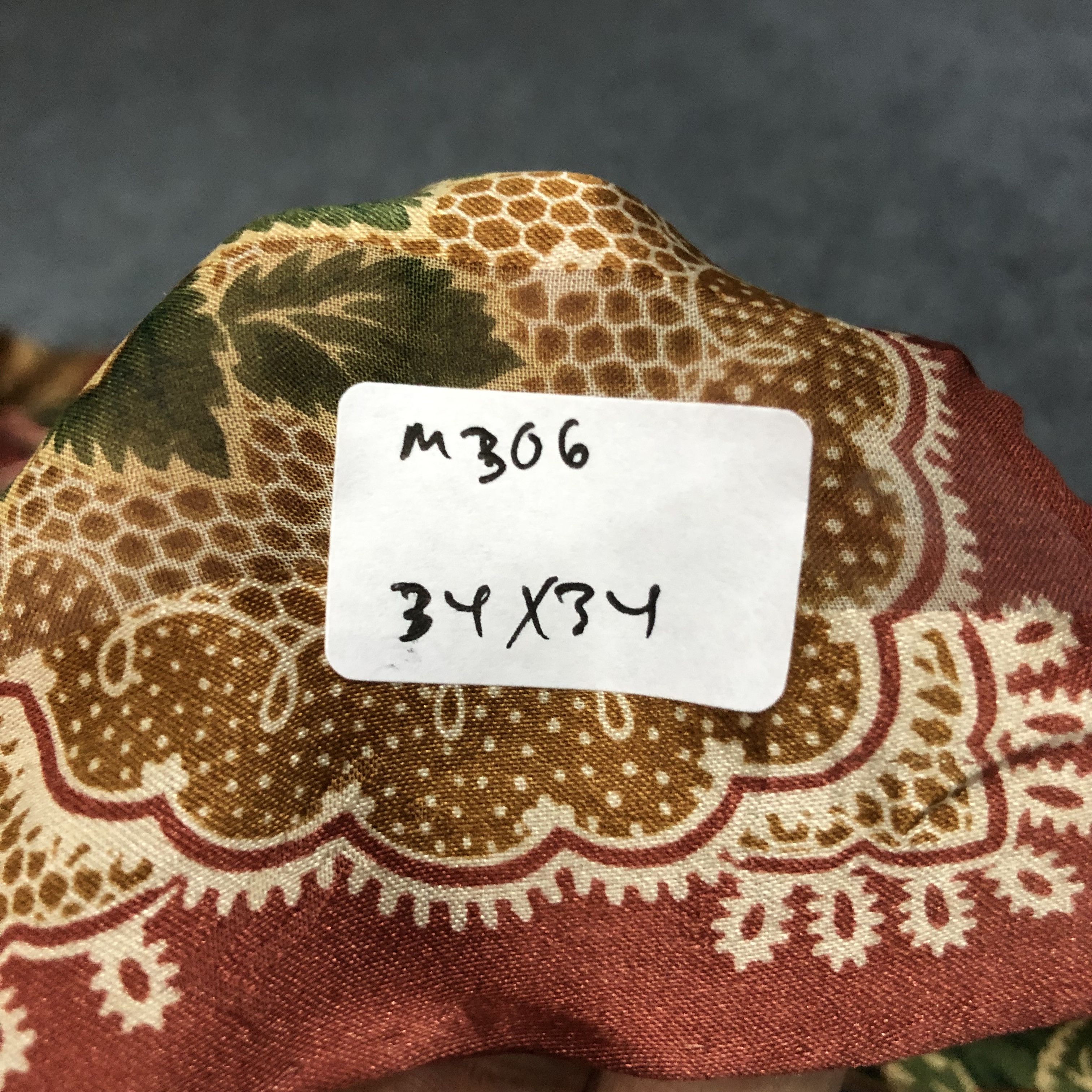 Japanese Brand Vintage Luciano Soprani Slit Thread Floral Silk Scarf M306 Size ONE SIZE - 7 Thumbnail