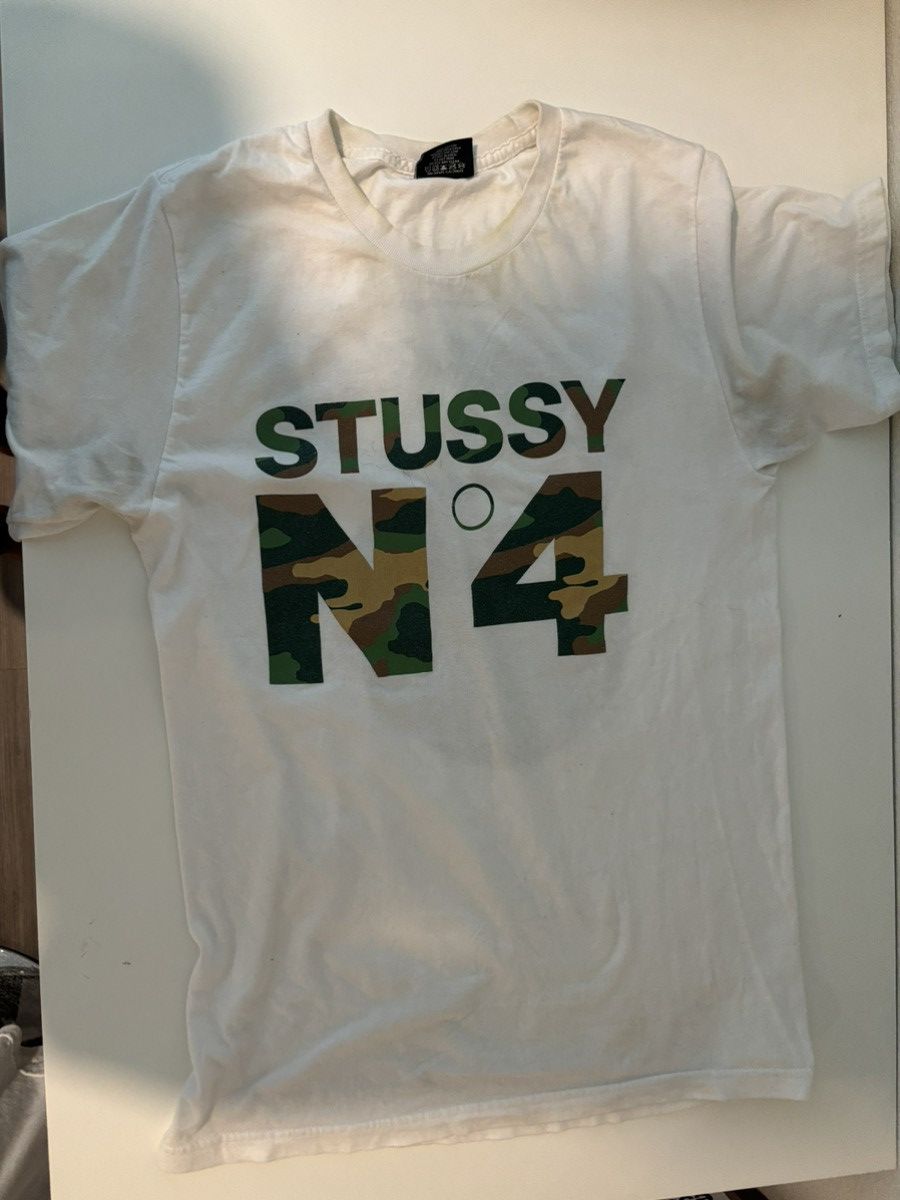 Stussy Rare N4 Camo Stussy with 8ball on back Size US S / EU 44-46 / 1 - 1 Thumbnail