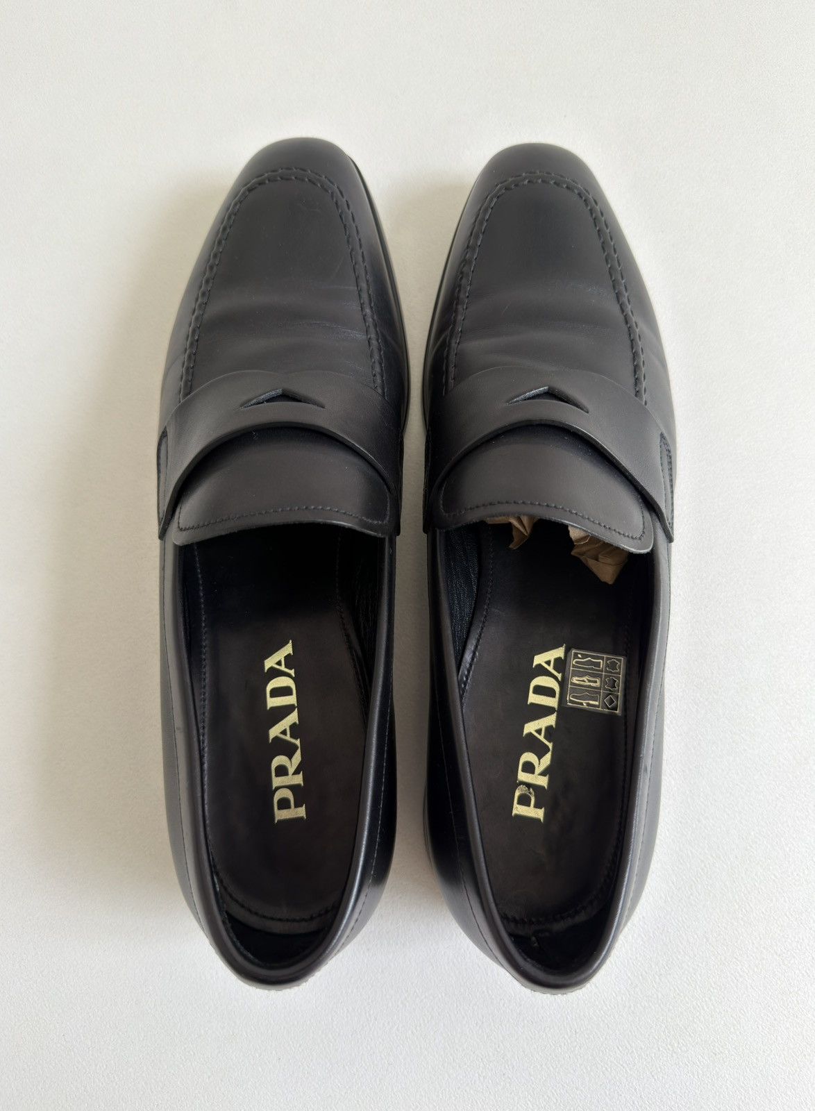 Prada Black Leather ‘Low Profile’ Loafers Size US 9 / EU 42 - 7 Thumbnail