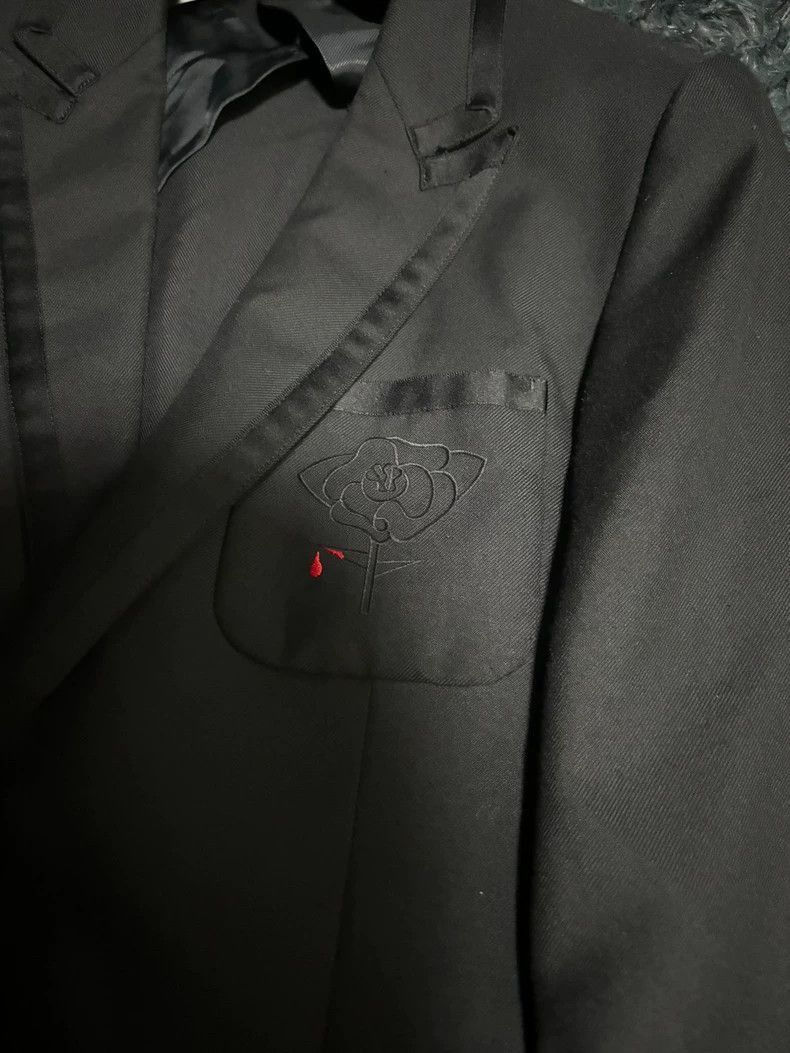 undercover purple archive embroidered suit jacket-2507