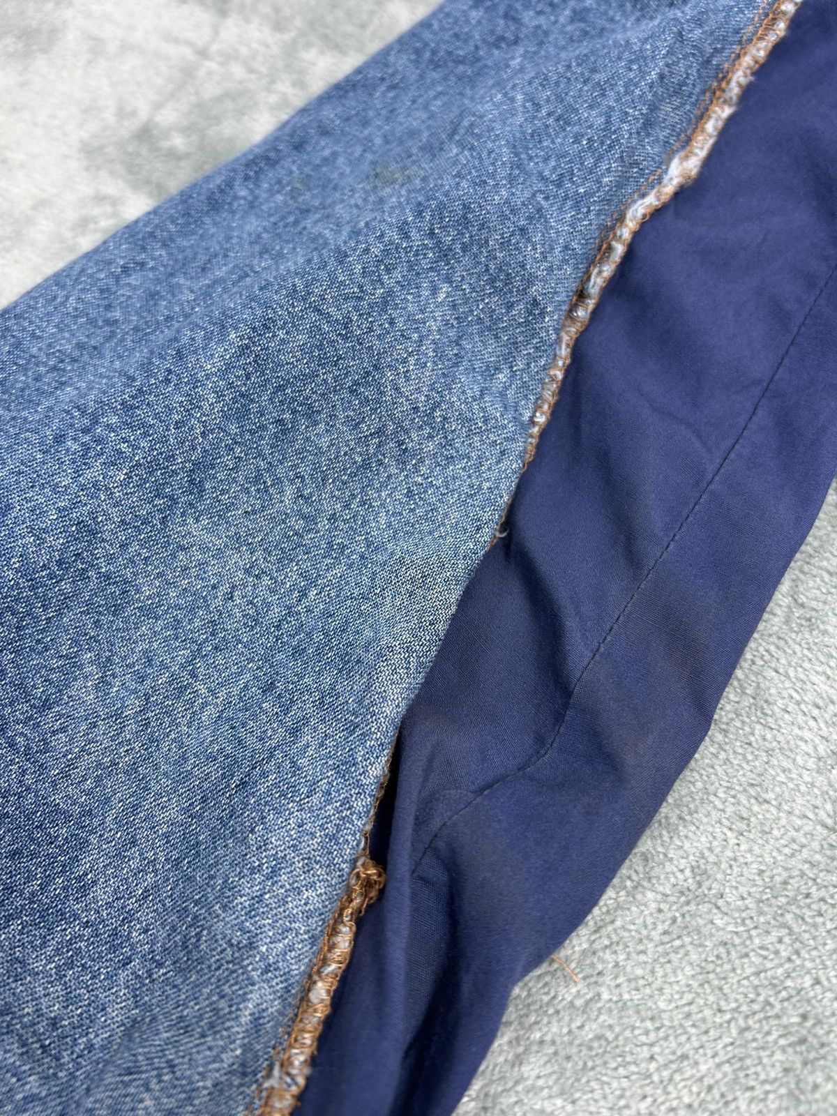 Jean Paul Gaultier Vintage Jean Paul Gaultier Fabric Switching Denim Jacket Size US M / EU 48-50 / 2 - 7 Thumbnail