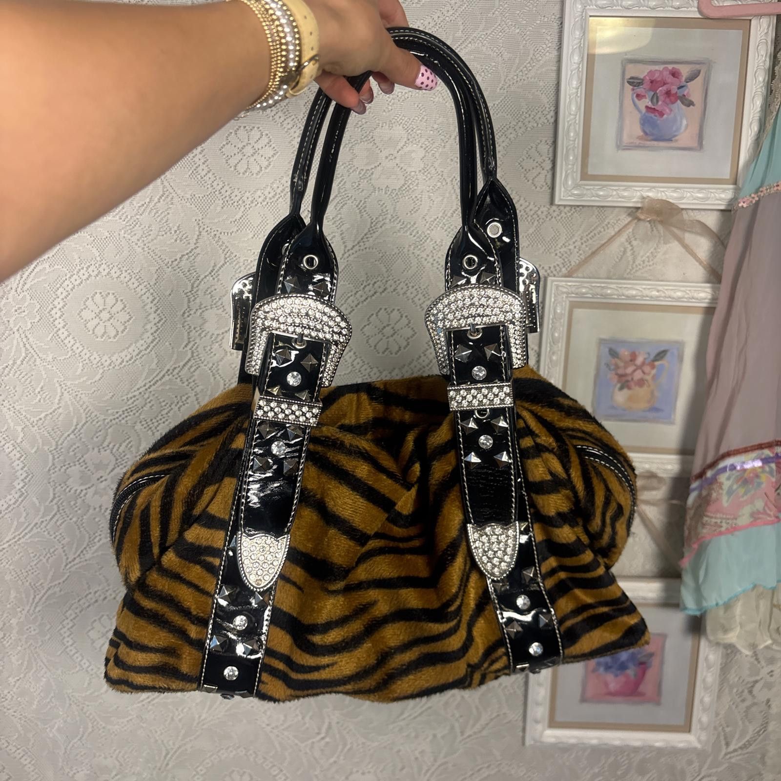 Other y2k cheetah zebra print shoulder bag purse Size ONE SIZE - 1 Thumbnail