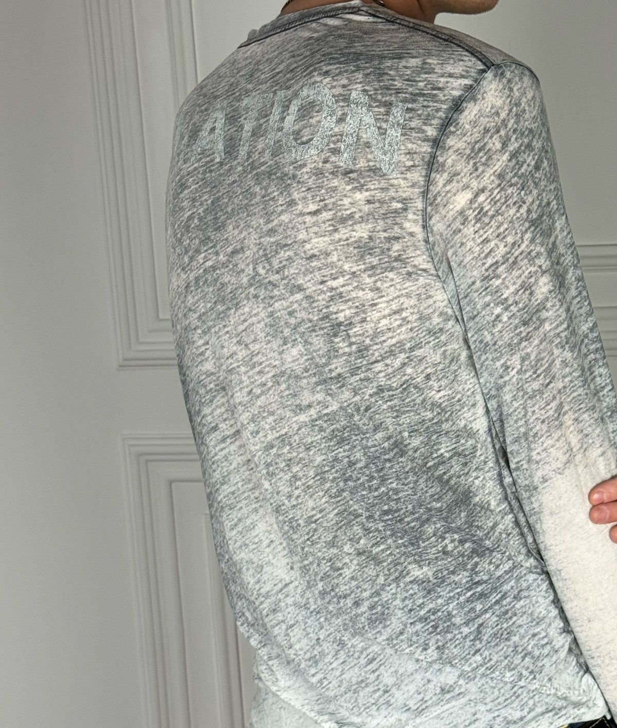 Allsaints Allsaints Avant Garde Distressed Grunge Vibe Long Sleeve Top Size US S / EU 44-46 / 1 - 5 Thumbnail