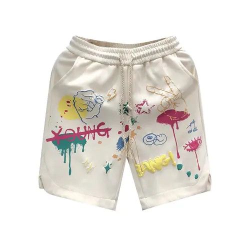 VIBE Street hip-hop dopamine wearing loose shorts Size US 34 / EU 50 - 4 Thumbnail