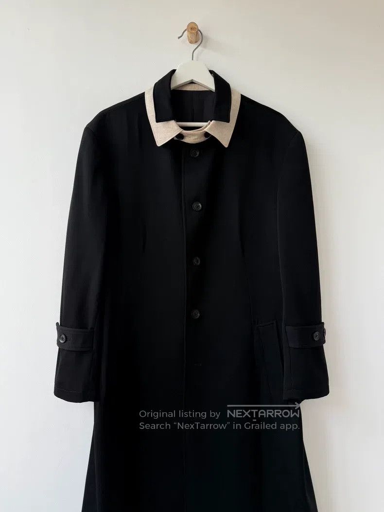 Yohji Yamamoto Yohji Yamamoto 22AW Mainline Show Double Neck Wool Coat Size US M / EU 48-50 / 2 - 4 Thumbnail