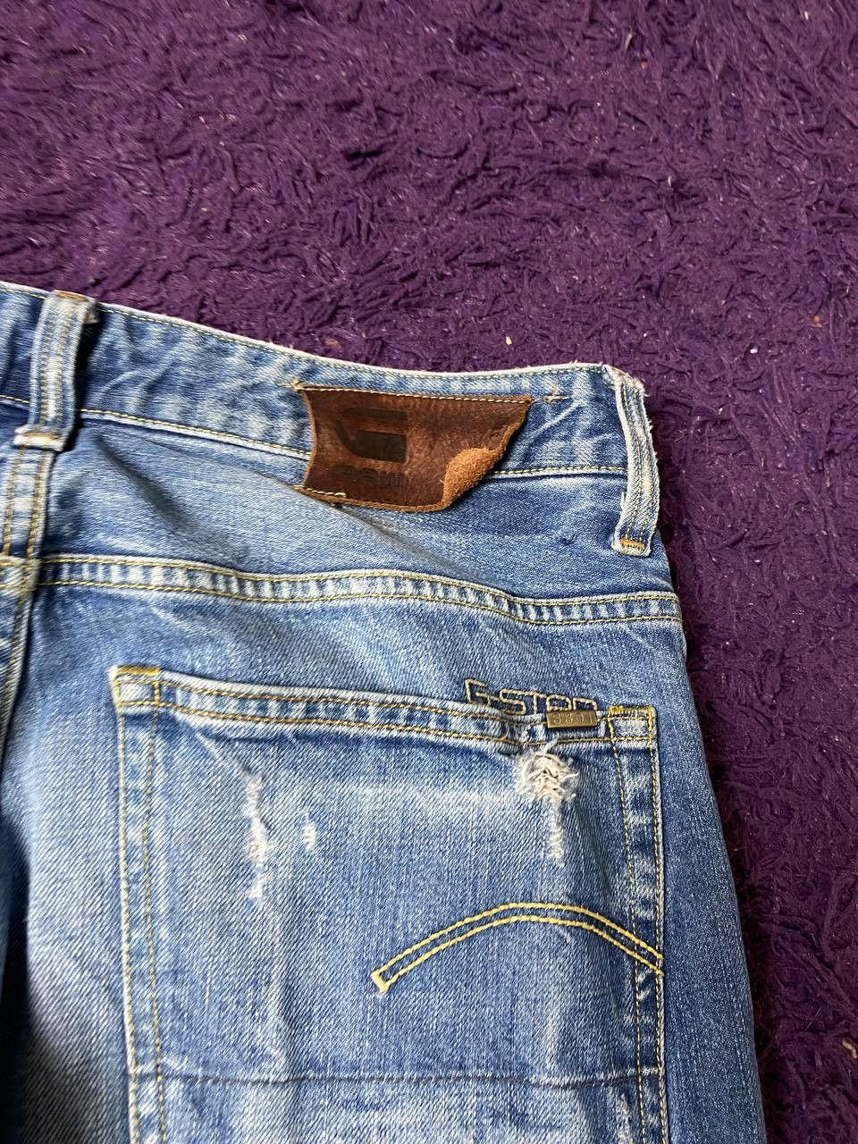 G-Star G-Star Raw distressed Jeans 3301 Y2K logo vintage streetwear Size US 32 / EU 48 - 5 Thumbnail