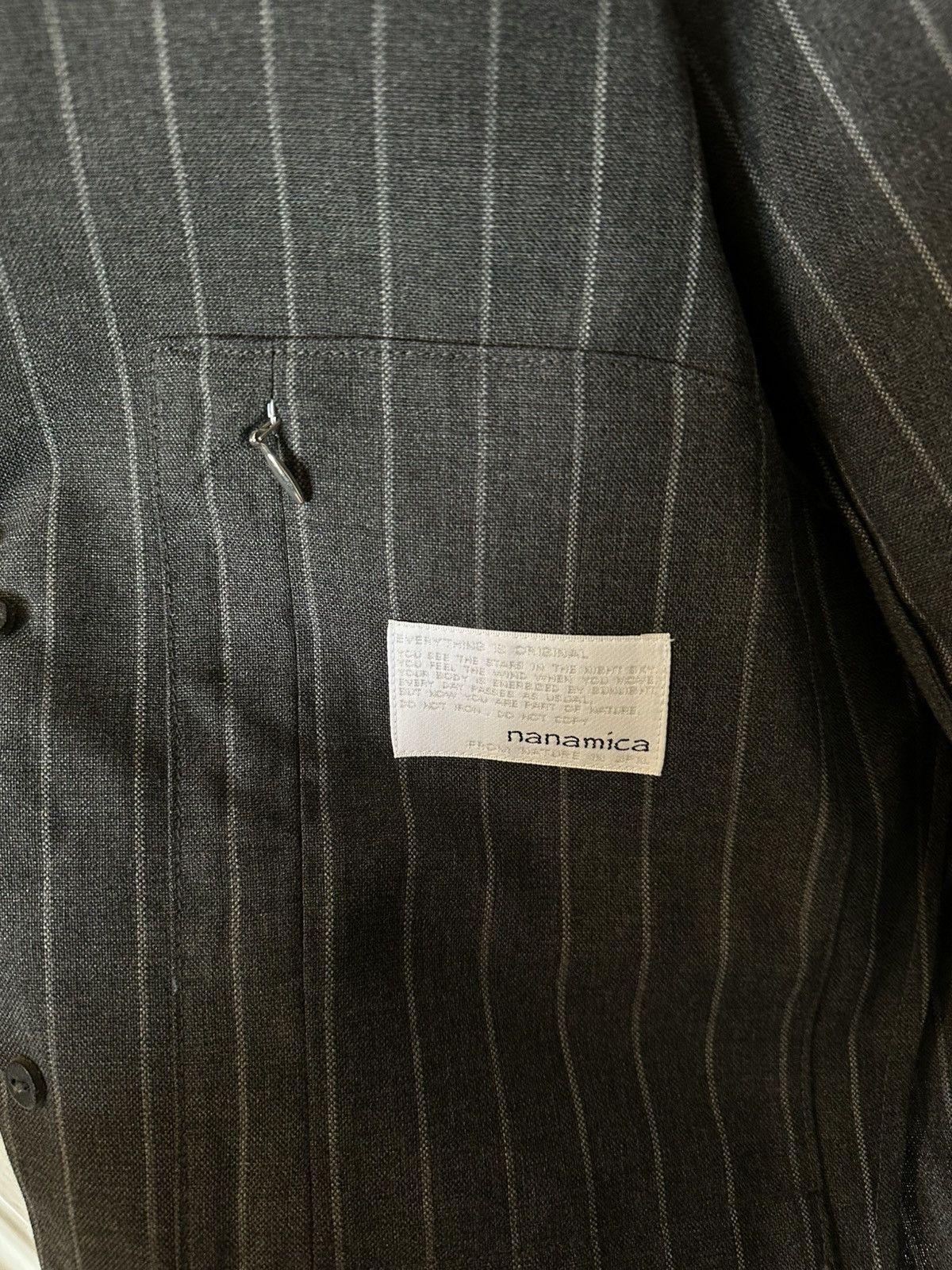 Nanamica Pinstripe technical wool suit Size 34R - 8 Thumbnail