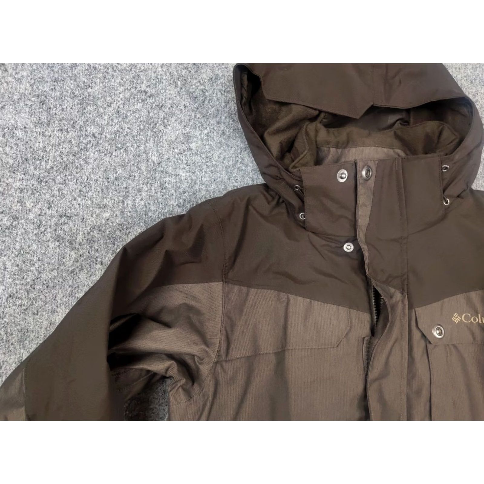 Logo 7 VINTAGE Columbia Timberline Jacket Brown Logo Zip Windbreaker Outdoor Mens M Brown 90s Era Size US M / EU 48-50 / 2 - 4 Thumbnail