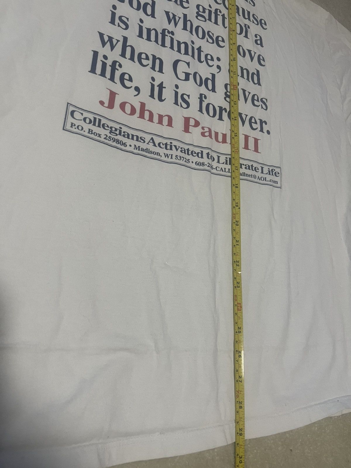 Jerzees 90s Virgin Mary C.A.L.L Pro-life 90s 2XL Activism Grail 1/2 Size US XXL / EU 58 / 5 - 6 Thumbnail