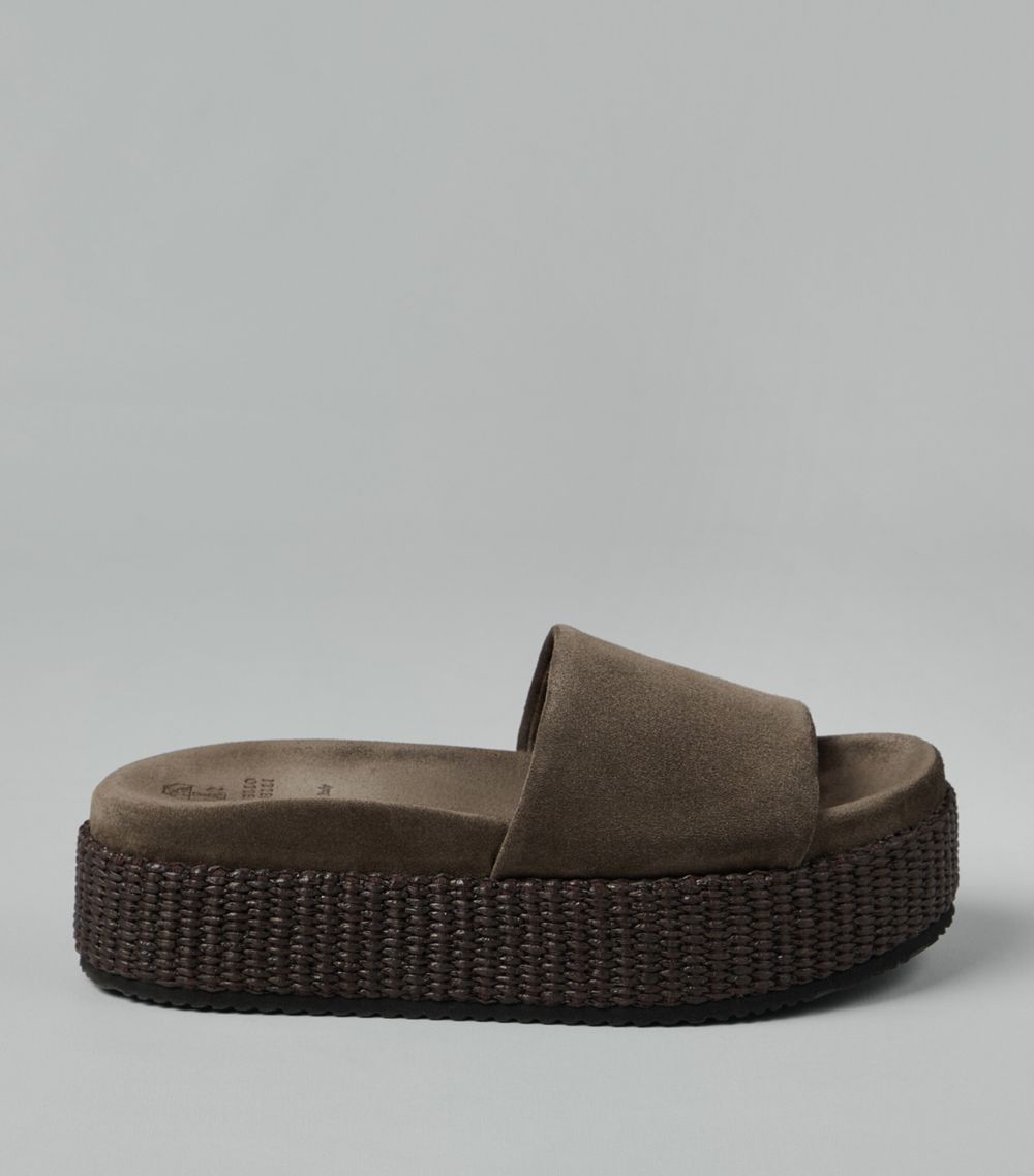 Brunello Cucinelli o1la1rc1a0425 Slippers in Brown Size US 9 / IT 39 - 4 Thumbnail
