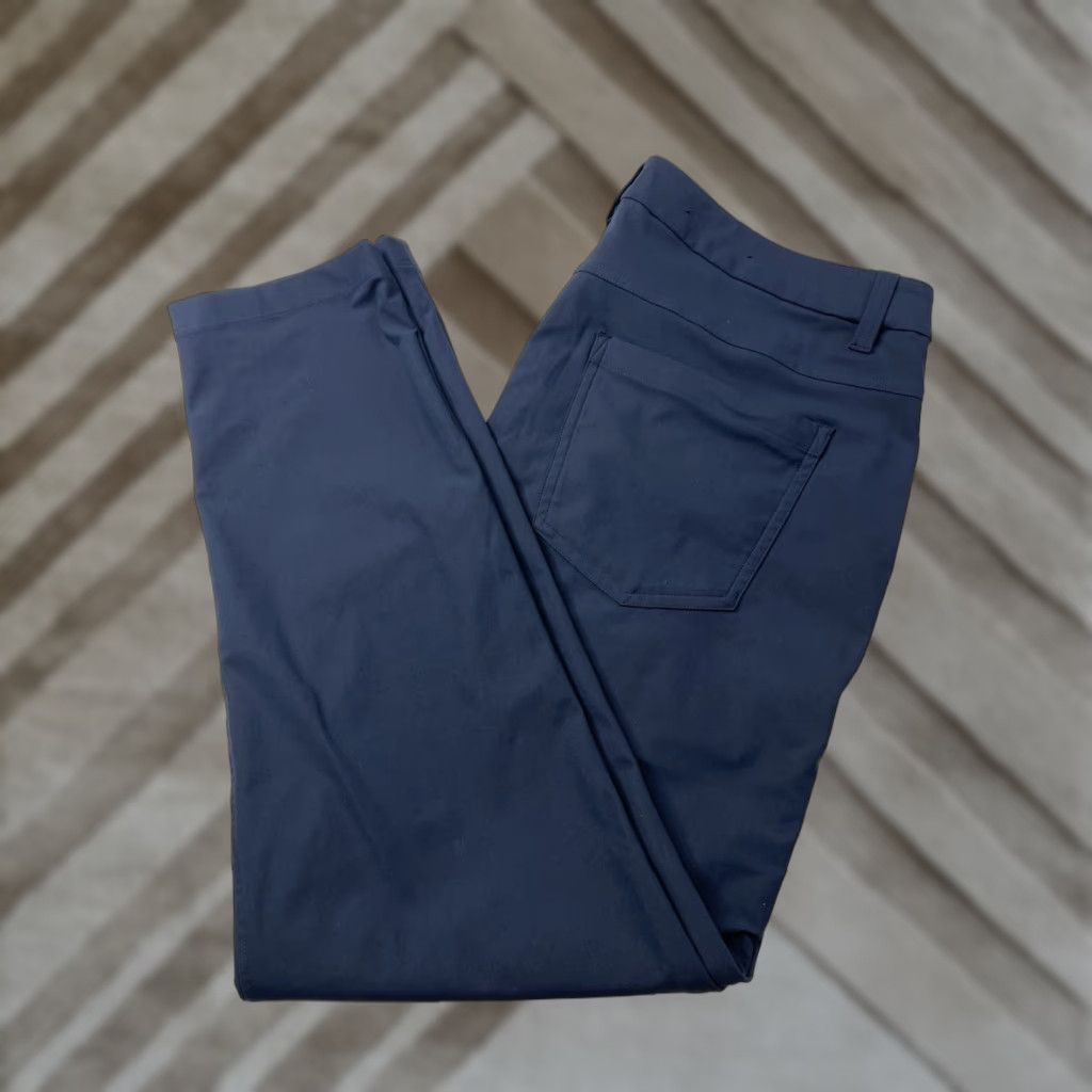 Lululemon Lululemon Pants Men 34 Blue ABC Classic Fit 5 Pocket Warpstreme Trouser Chino Straight Leg Size US 34 / EU 50 - 1 Thumbnail