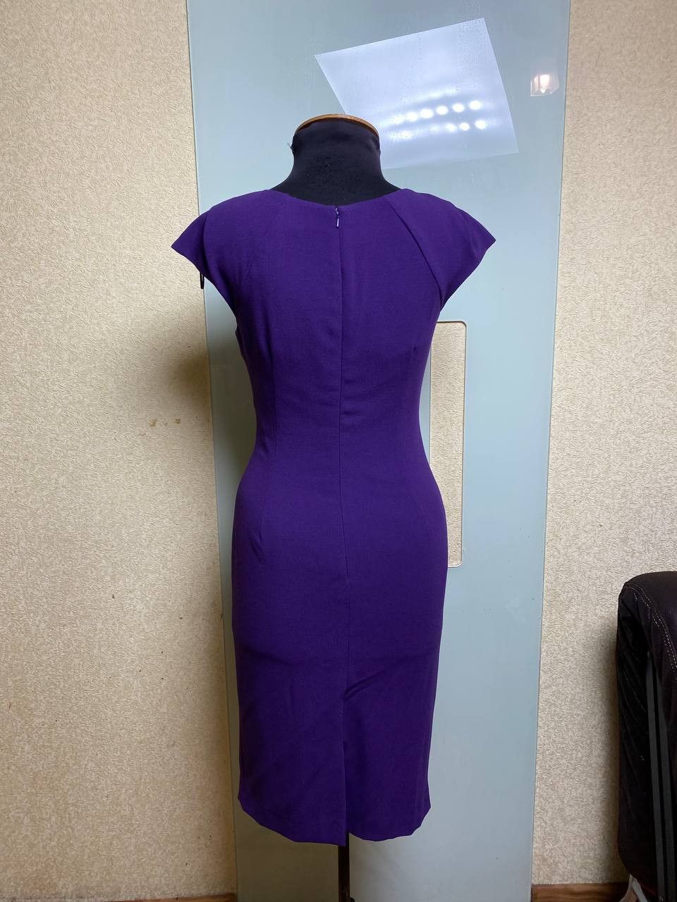 LK Bennett LK Bennett Purple Ruched Davina Worn By Kate Middleton Size M / US 6-8 / IT 42-44 - 5 Thumbnail