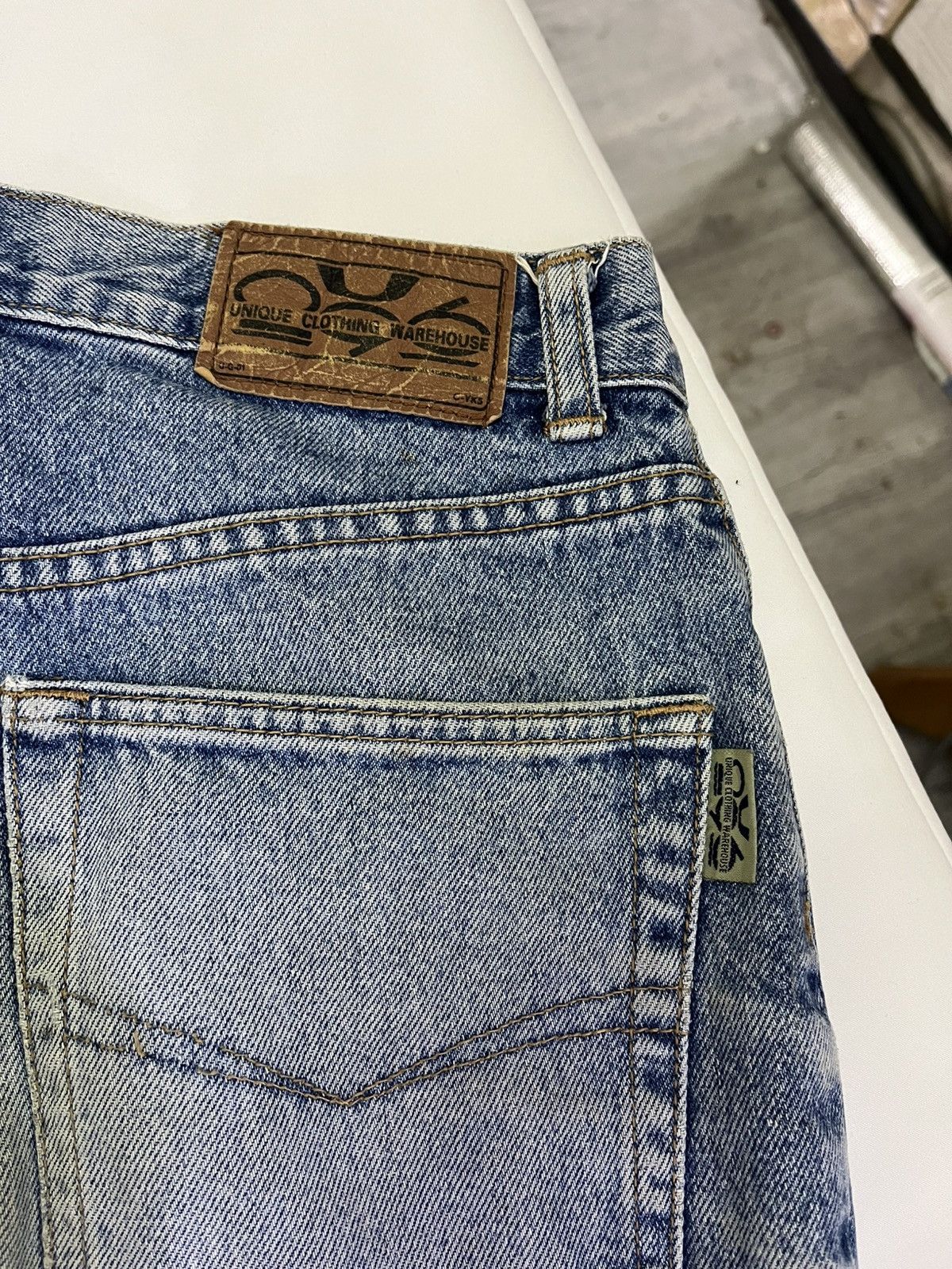 Japanese Brand UNIQUE WAREHOUSE CLOTHING PAINT SPLATTER JEANS Size US 30 / EU 46 - 6 Thumbnail