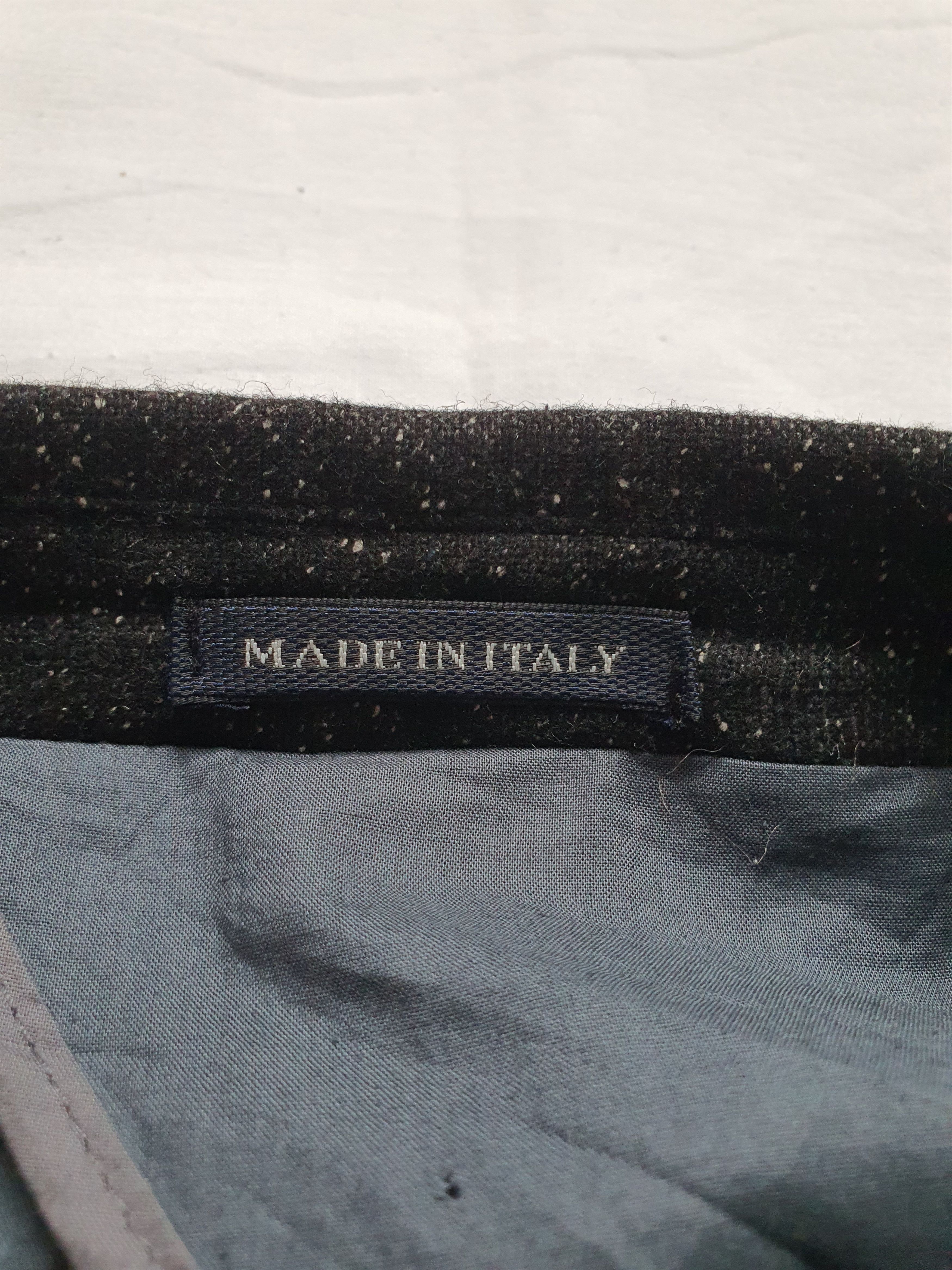 Angelo Nardelli CINQUANTUNO line - Wool/Silk/Viscose - Black/Gray Speckled Size 42R - 5 Thumbnail