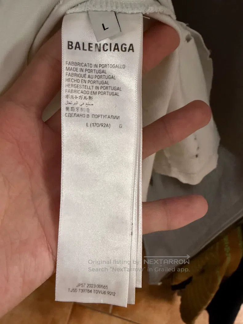 Balenciaga Balenciaga Bitcoin Aged Destruction T-Shirt Size US L / EU 52-54 / 3 - 4 Thumbnail
