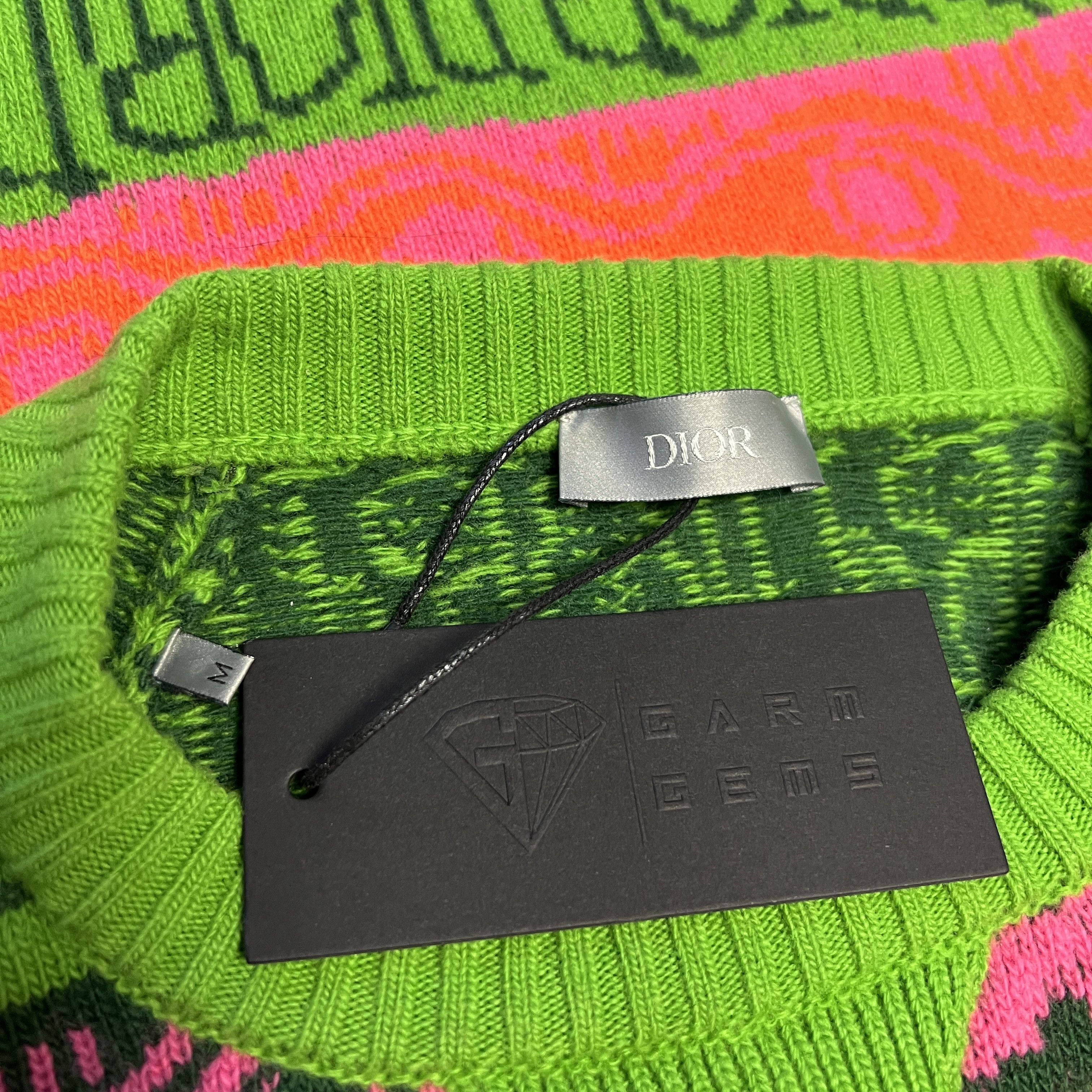 Dior × Stussy Dior x Stüssy Jacquard Wool Jumper Size US M / EU 48-50 / 2 - 3 Thumbnail