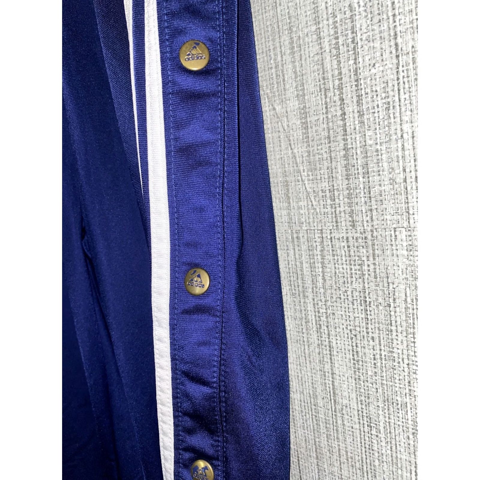 Adidas VTG Adidas Button Down Sides Sweatpants Mens L Blue Sweatpants Comfort Activewear Button Closure Size US 33 - 3 Thumbnail