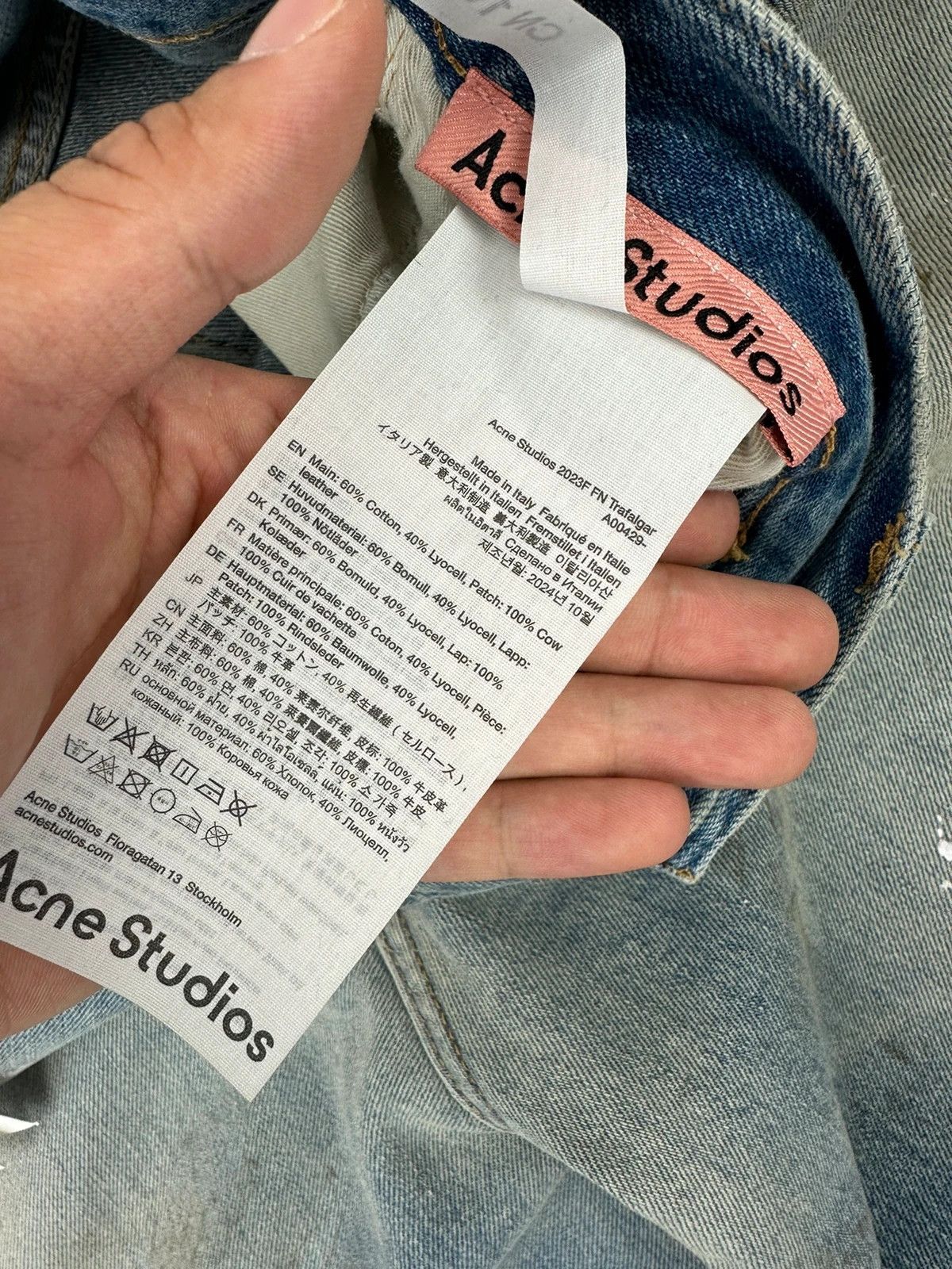Acne Studios Acne Studio Traflgar Paint Stains Baggy Jeans 2023FN Size 26" / US 2 / IT 38 - 16 Thumbnail