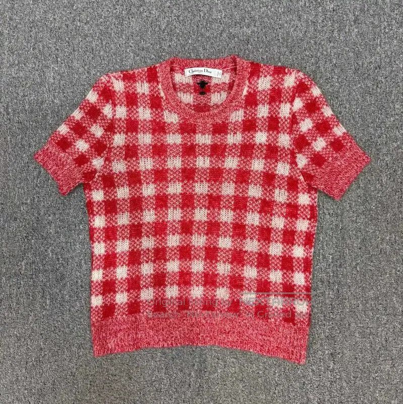 Dior Dior Red Wool Knitted Pullover Sweater . Size S / US 4 / IT 40 - 1 Thumbnail