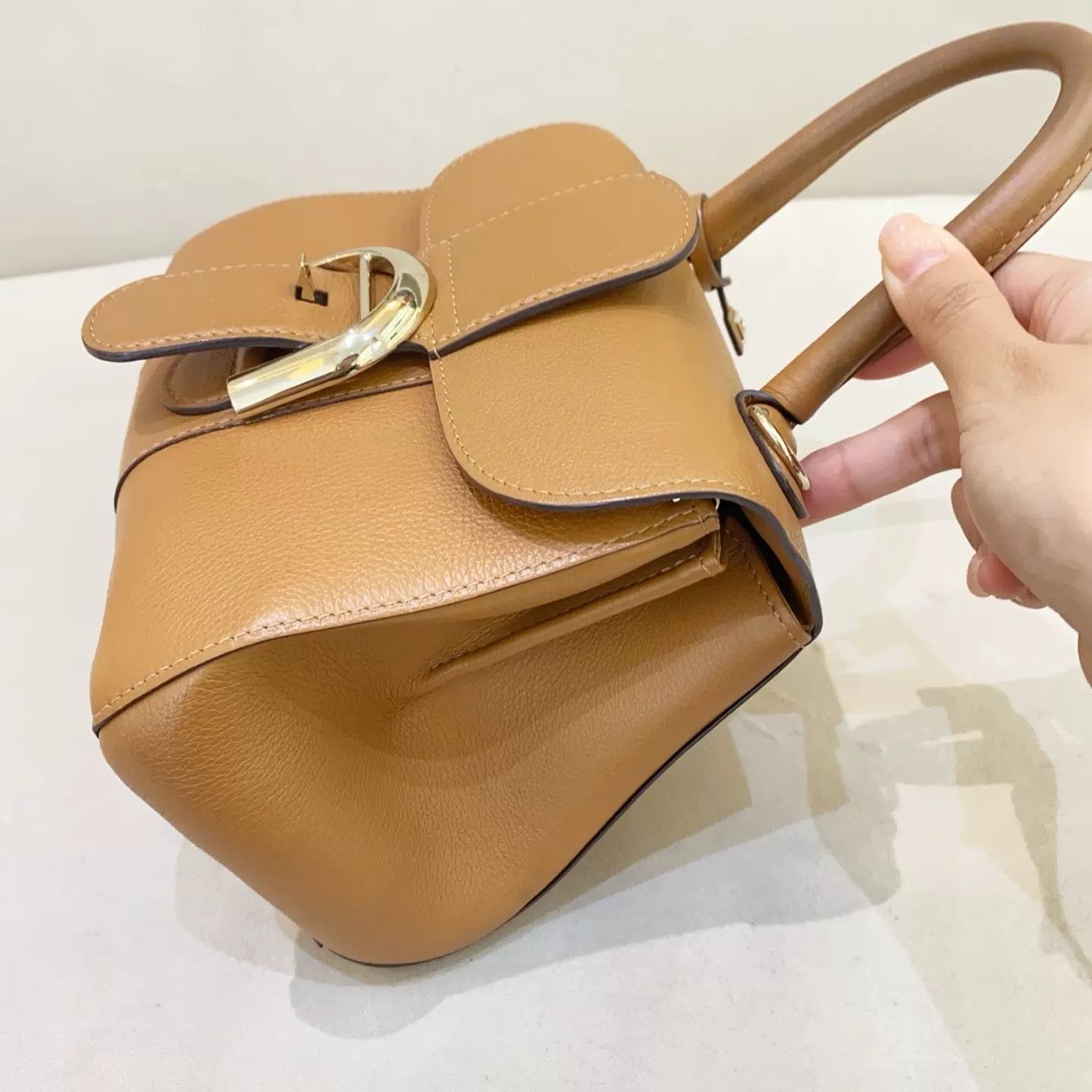 Delvaux Delvaux Brillant Caramel Leather Handbag Size ONE SIZE - 6 Thumbnail
