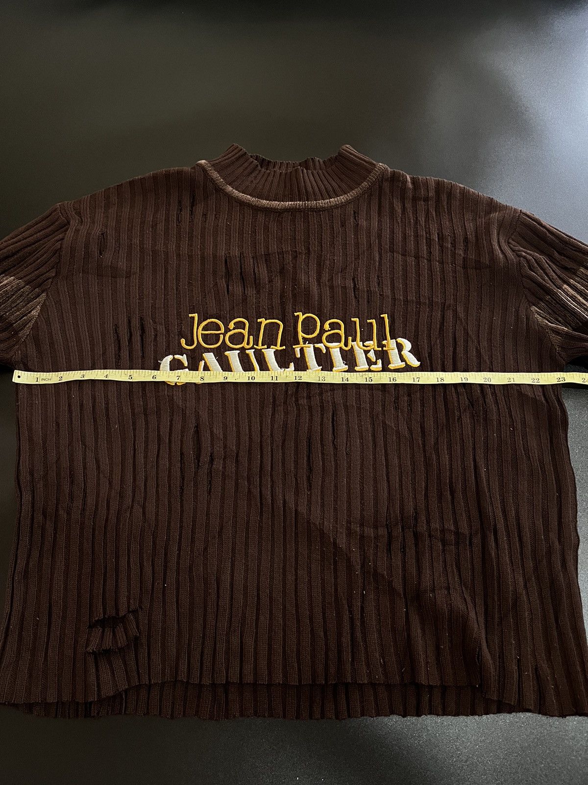 Japanese Brand distressed knitted jpg custom embroidery grunge style Size US M / EU 48-50 / 2 - 7 Thumbnail